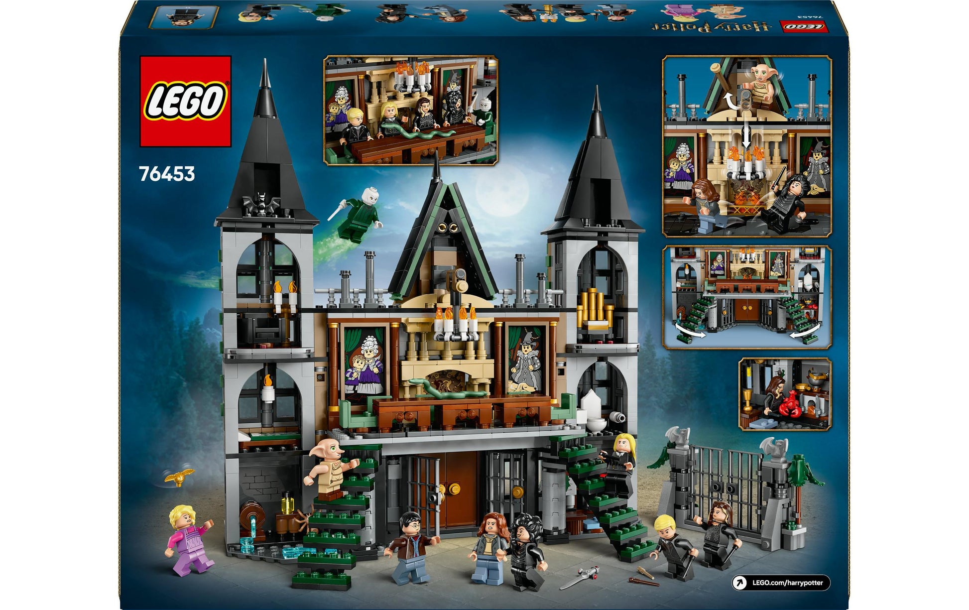 LEGO Bauset Landsitz der Familie Malfoy – Harry Potter – 1601-teilig – 37,8×9,4×48 cm – ab 10 J.