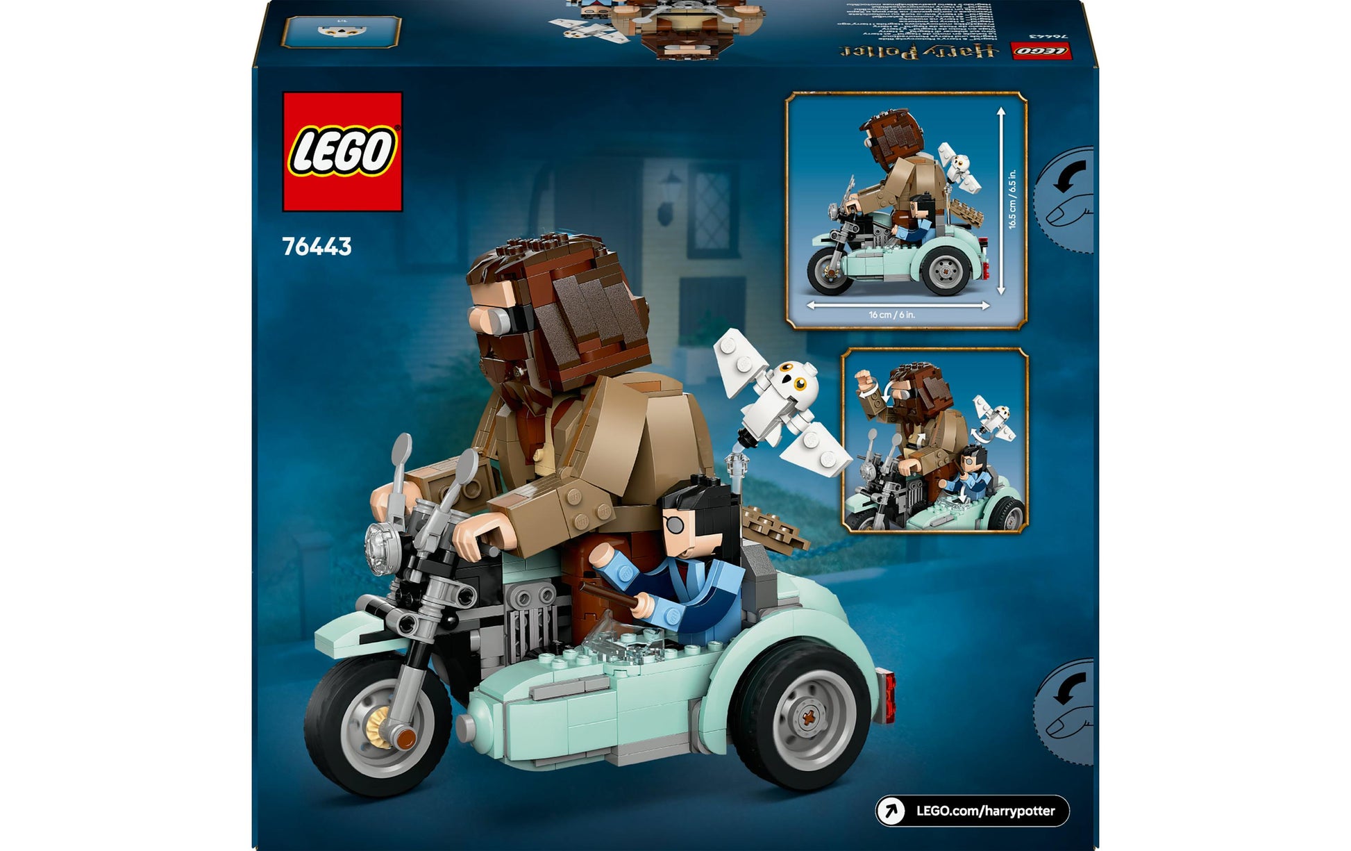 LEGO Harry Potter Hagrids und Harrys Motorradtour Bauset – 617-teilig – 26,2×7,6×28,2 cm – ab 9 J.