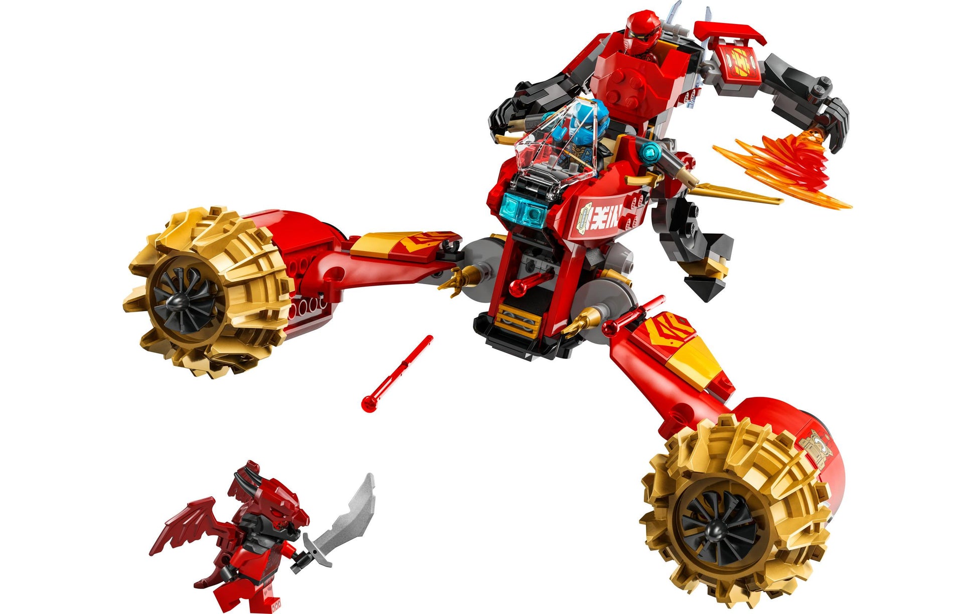 LEGO Ninjago Set Kais Sturmreiter-Mech – 333-teilig – 22,2×7,6×26,2 cm – ab 7 J.