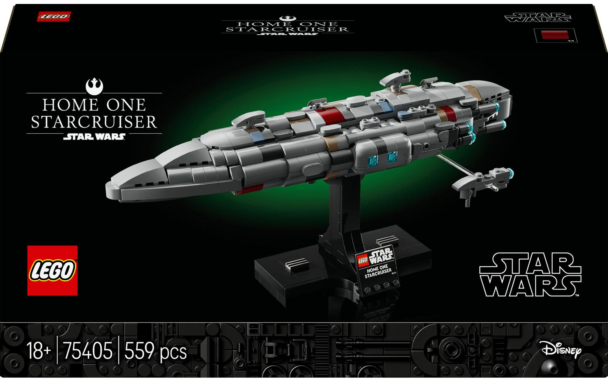 LEGO 3D Puzzle Home One Starcruiser – Star Wars – 559 Teile – 19,1 × 9,1 × 35,4 cm – ab 18 J.