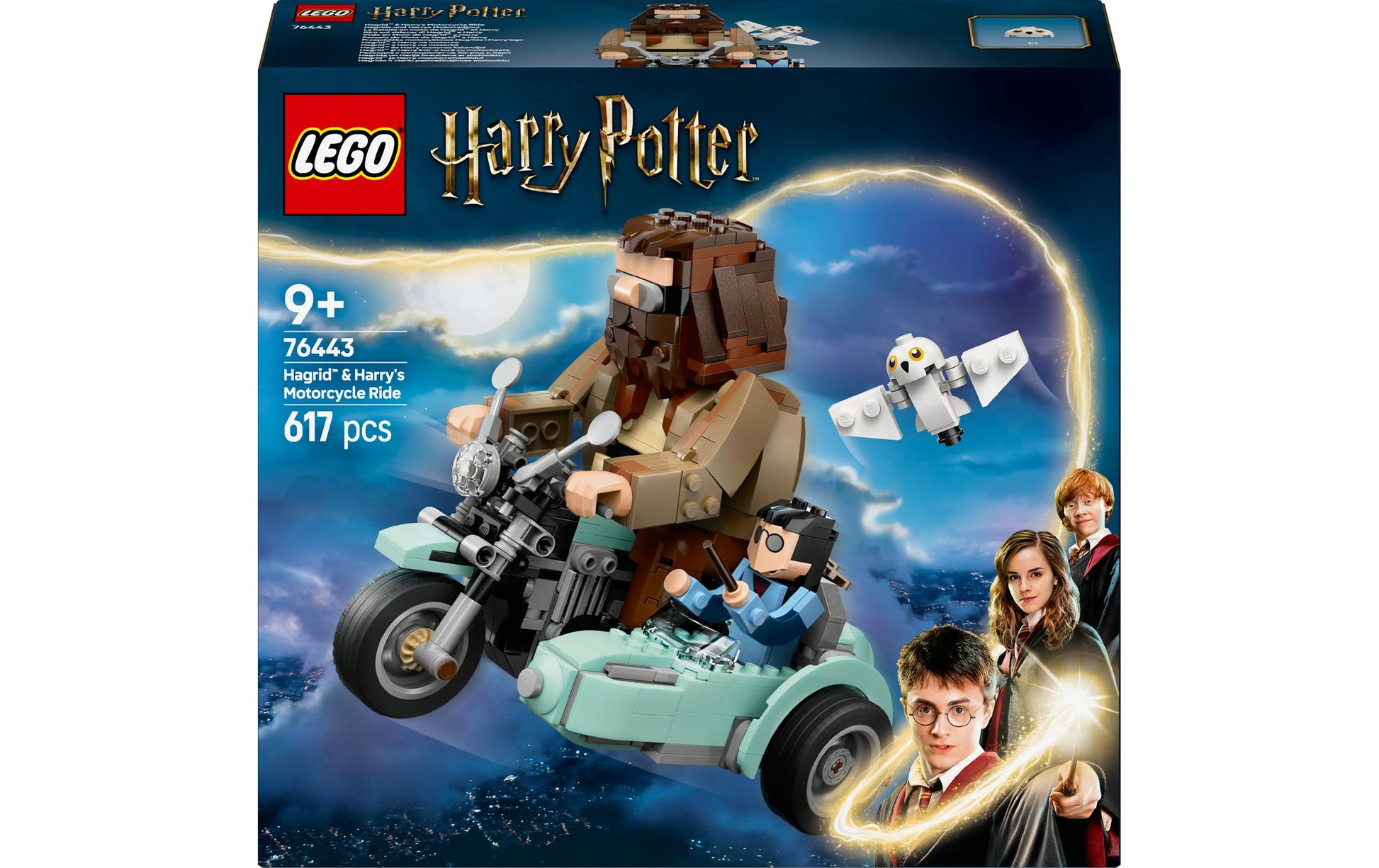 LEGO Harry Potter Hagrids und Harrys Motorradtour Bauset – 617-teilig – 26,2×7,6×28,2 cm – ab 9 J.
