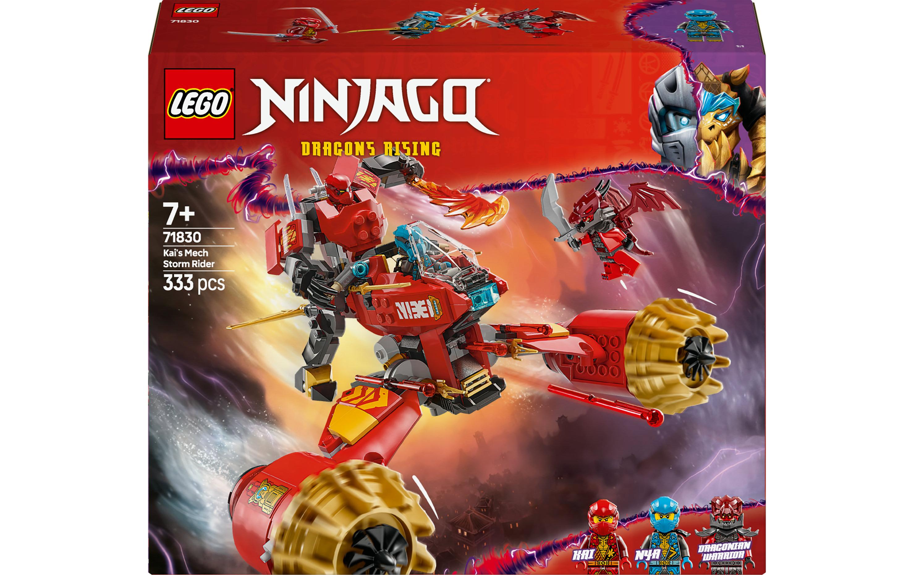 LEGO Ninjago Set Kais Sturmreiter-Mech – 333-teilig – 22,2×7,6×26,2 cm – ab 7 J.