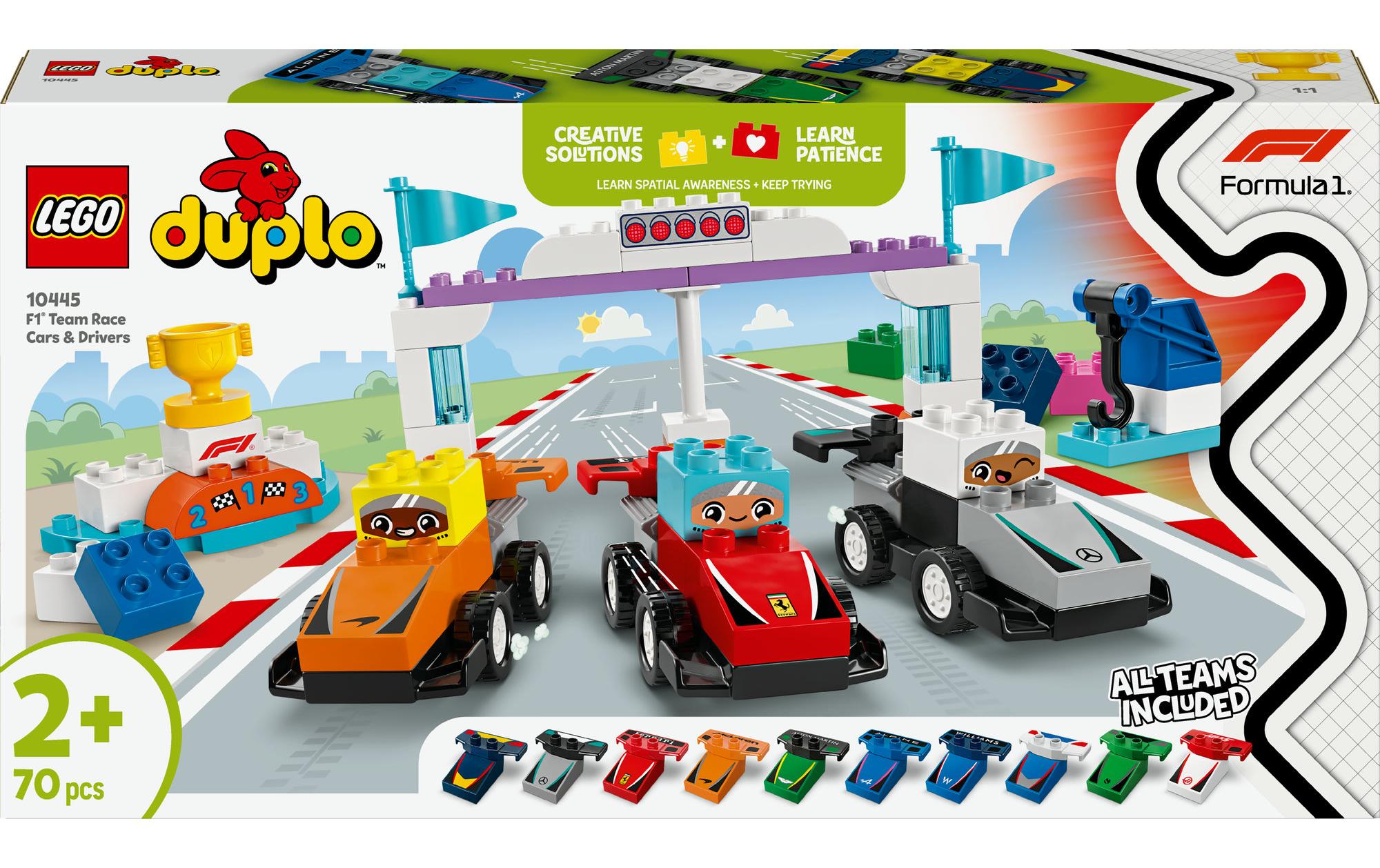 LEGO DUPLO Rennautos – 70-teilig – ab 2 Jahren – 28,2 × 7,9 × 54 cm