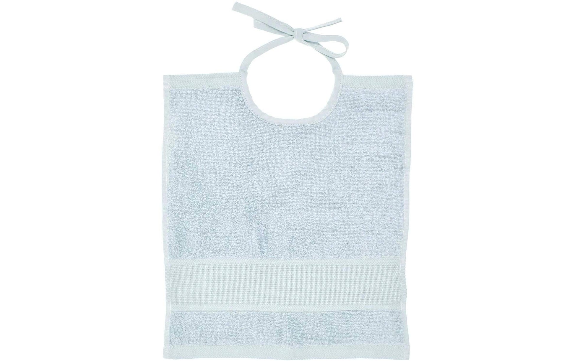Rico Design Lätzchen – 30 × 34 cm, Hellblau, Baumwolle, GOTS