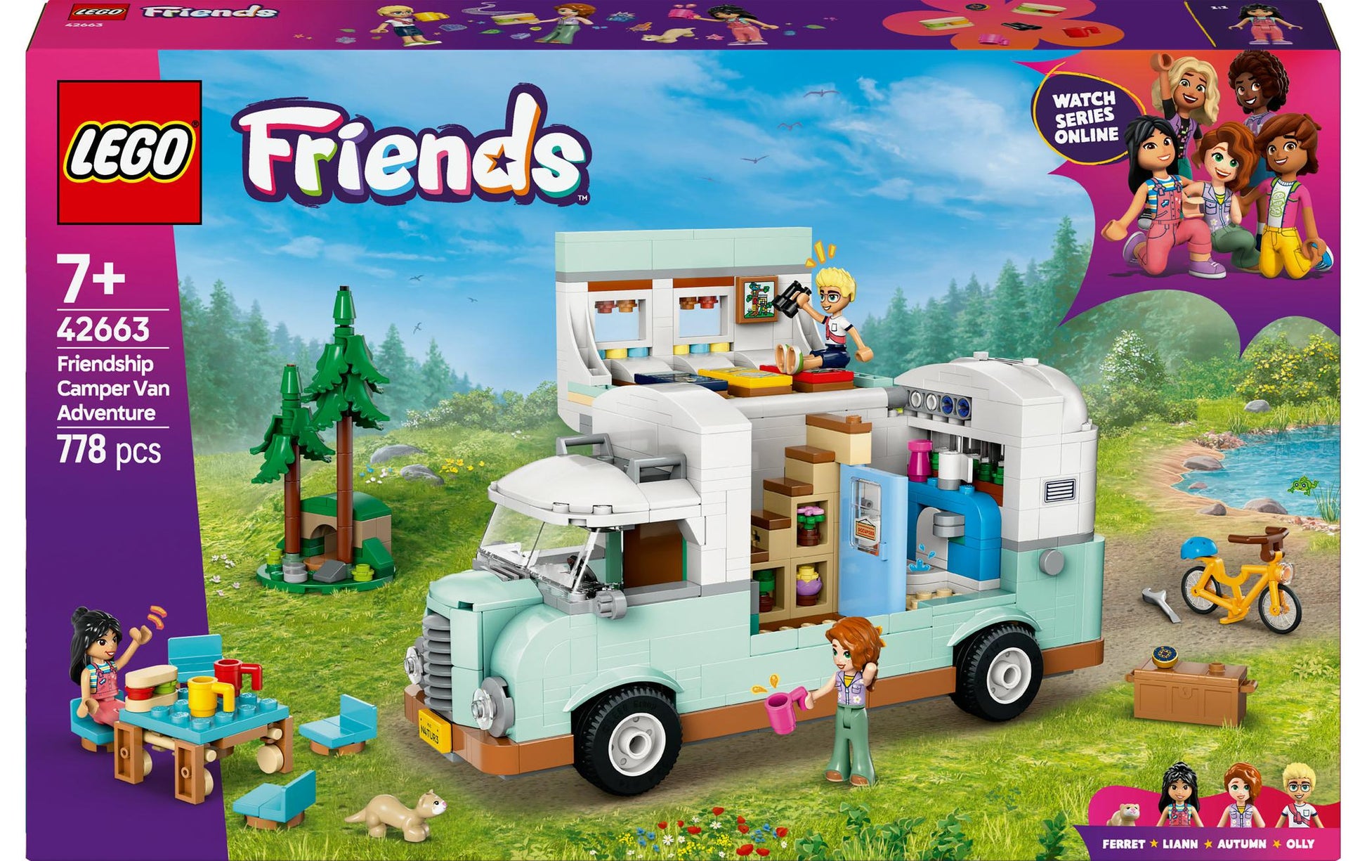LEGO Friends Wohnmobil – 778-teilig – ab 7 Jahren – 28,2 × 6,1 × 45,6 cm