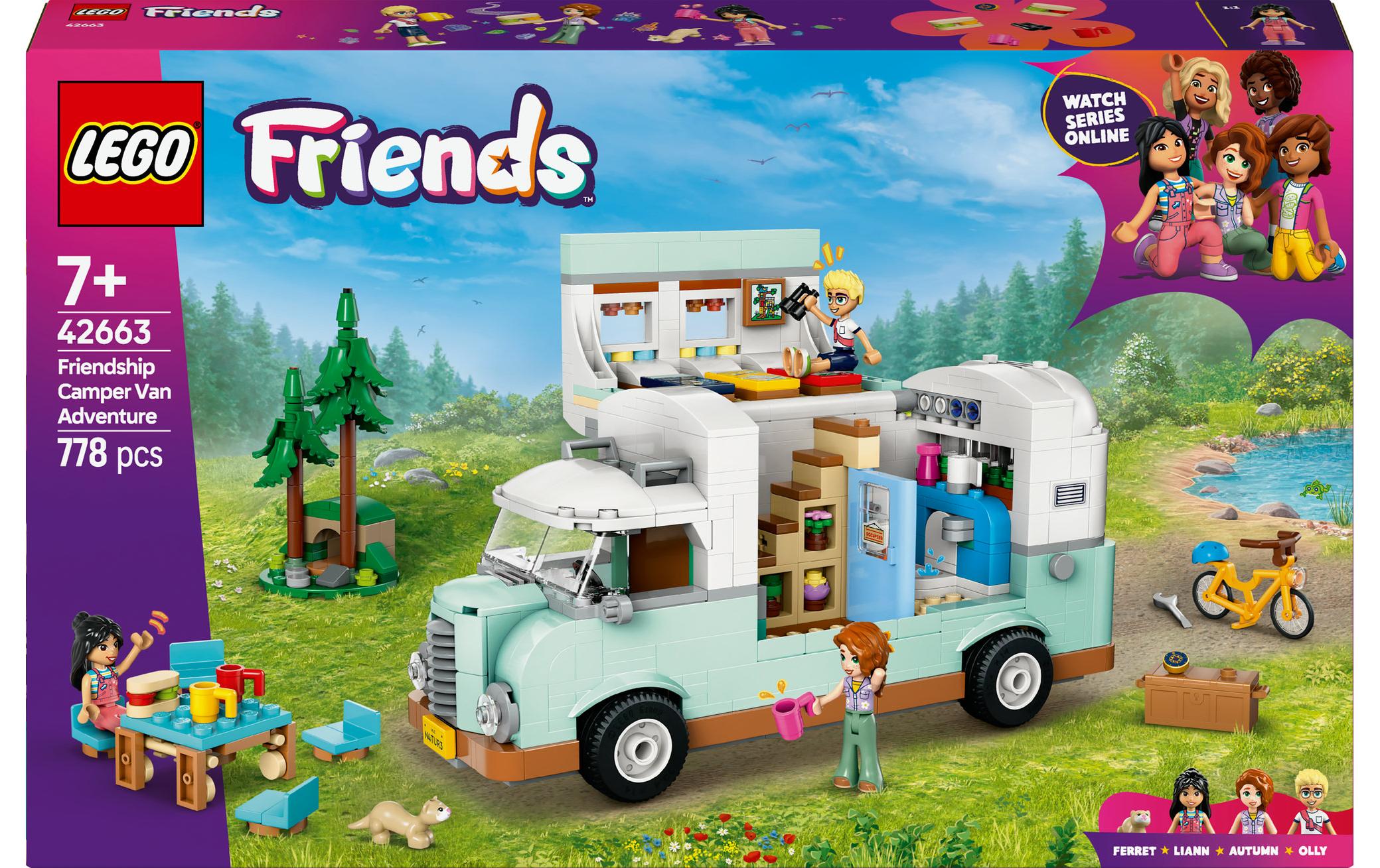 LEGO Friends Wohnmobil – 778-teilig – ab 7 Jahren – 28,2 × 6,1 × 45,6 cm