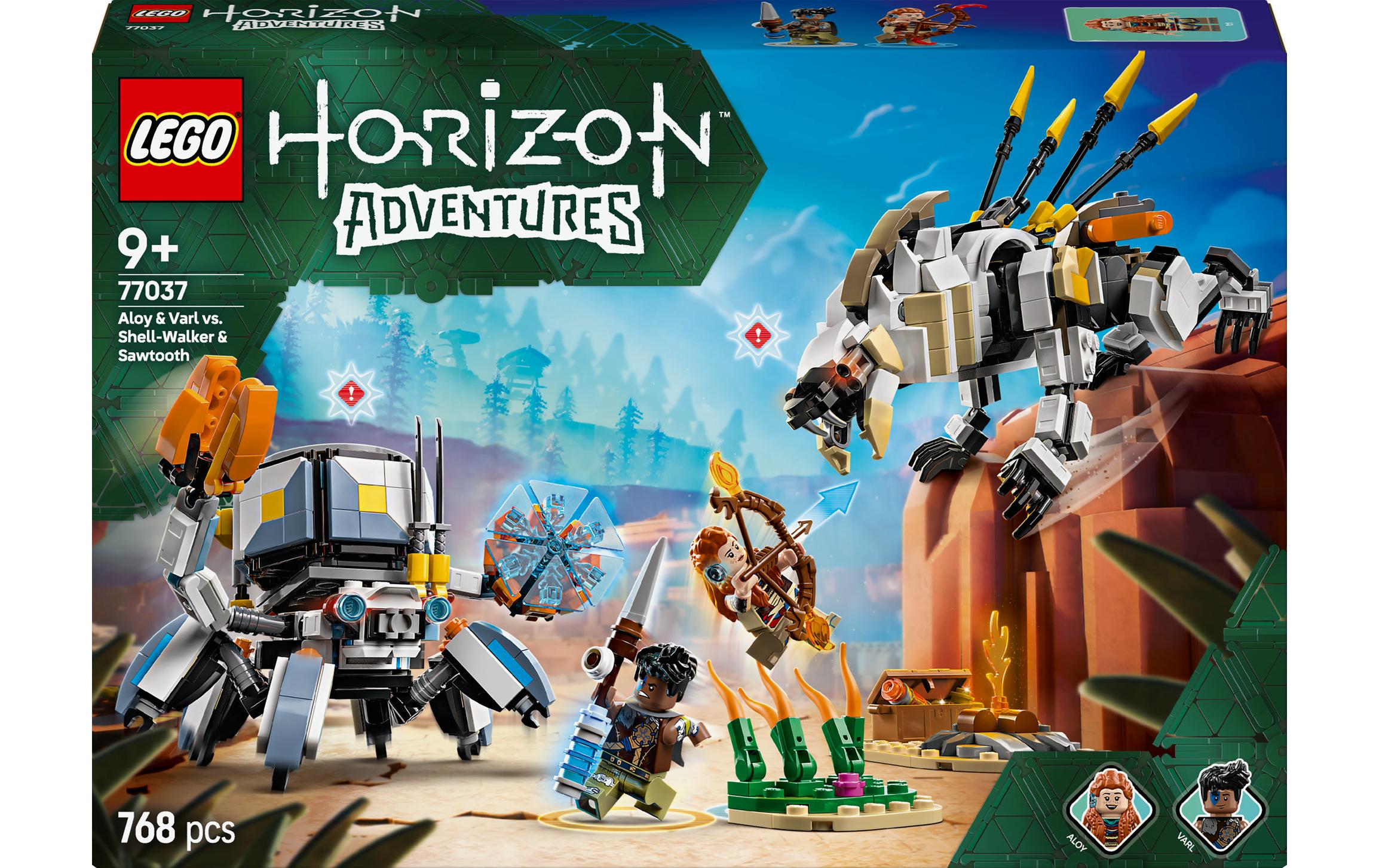 LEGO Bauset Aloy und Varl vs. Panzerwanderer – 768-teilig – 26,2 × 5,7 × 38,2 cm – ab 9 J.