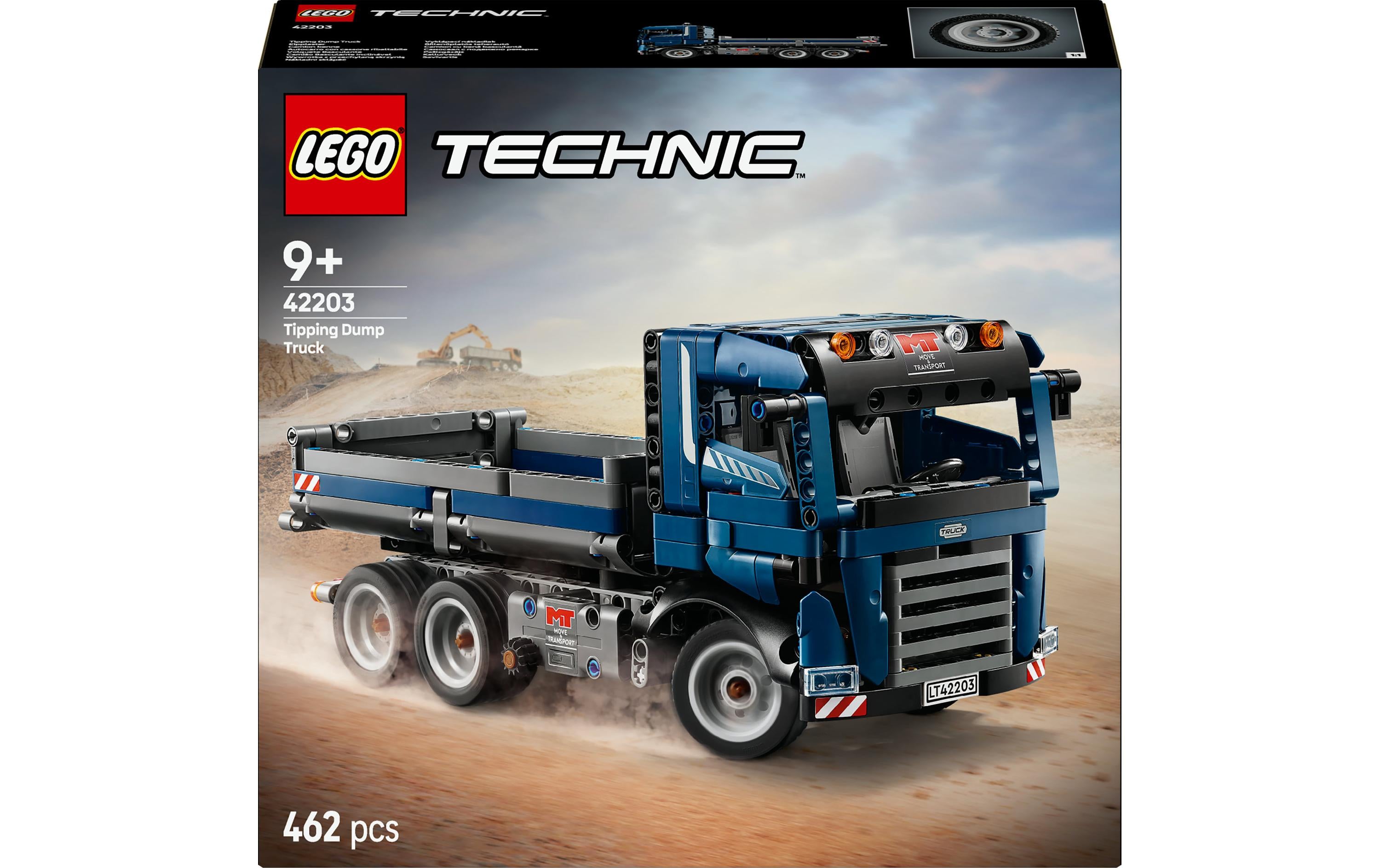 LEGO Technic Kipplaster – 462-teilig – 26,2×7,6×28,2 cm – ab 9 J.