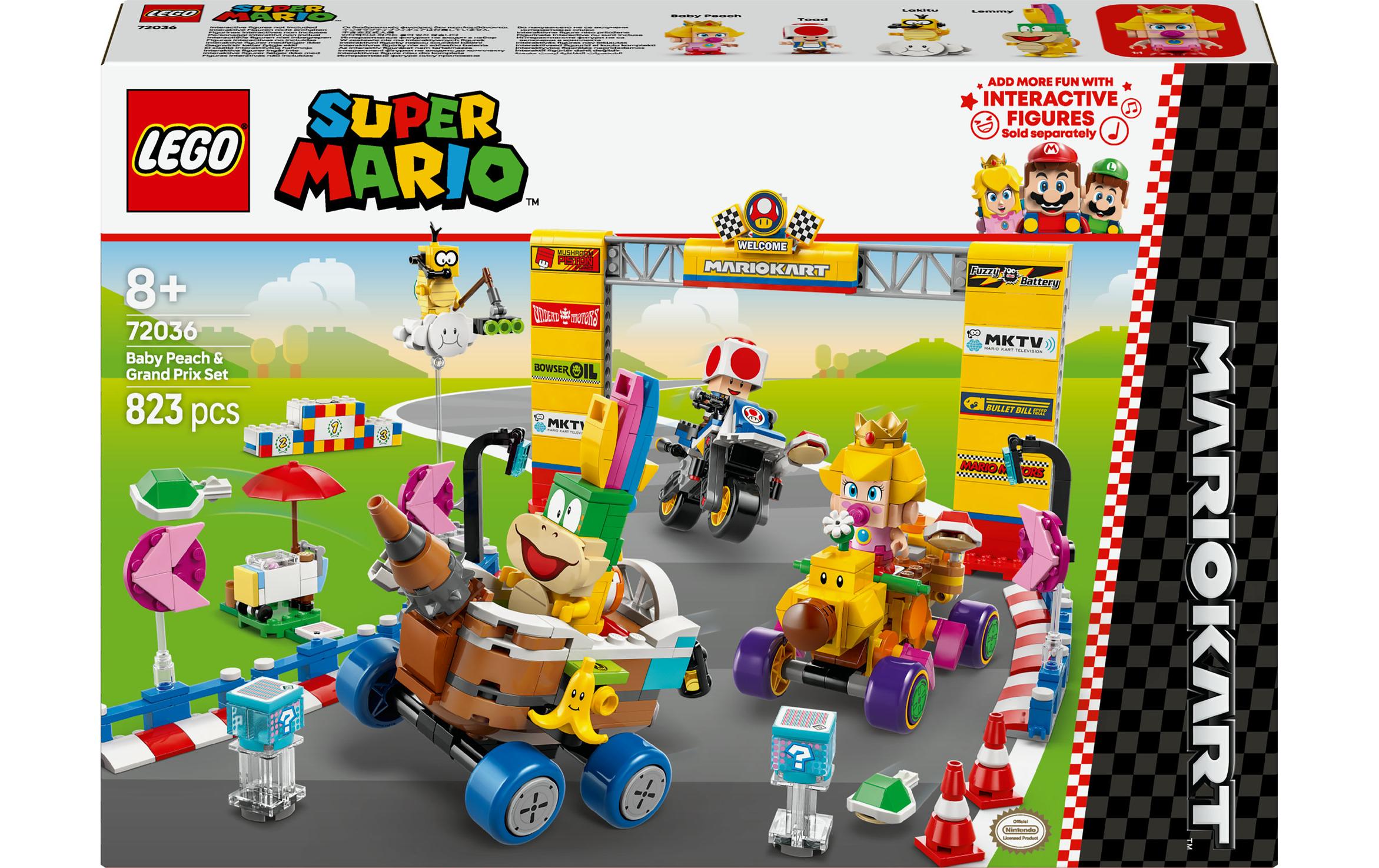 LEGO Mario Kart Baby Peach Bauset – Super Mario – 823-teilig – ab 8 J.