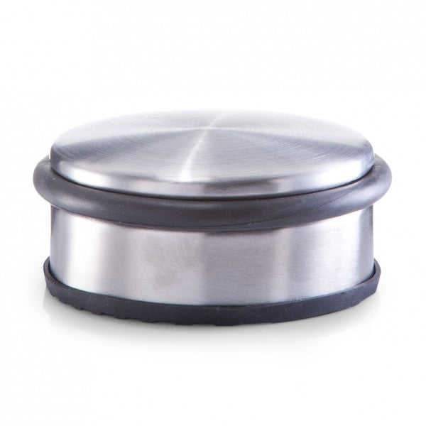 Zeller Present Türstopper Ø 100 mm × 70 mm, Edelstahl, rutschfest, türschonend
