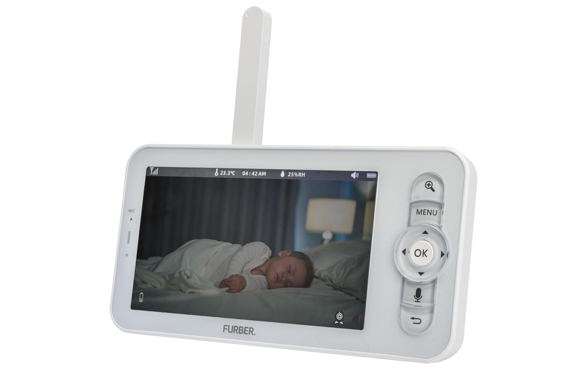 Furber Babyphone – Audio & Video, Display, Akkubetrieb/Netzbetrieb, Bluetooth, 200 m Reichweite