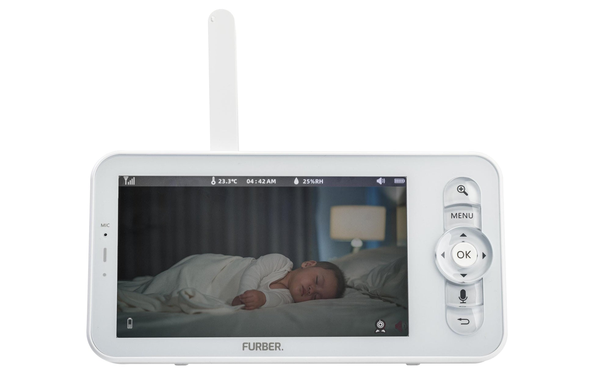 Furber Babyphone – Audio & Video, Display, Akkubetrieb/Netzbetrieb, Bluetooth, 200 m Reichweite