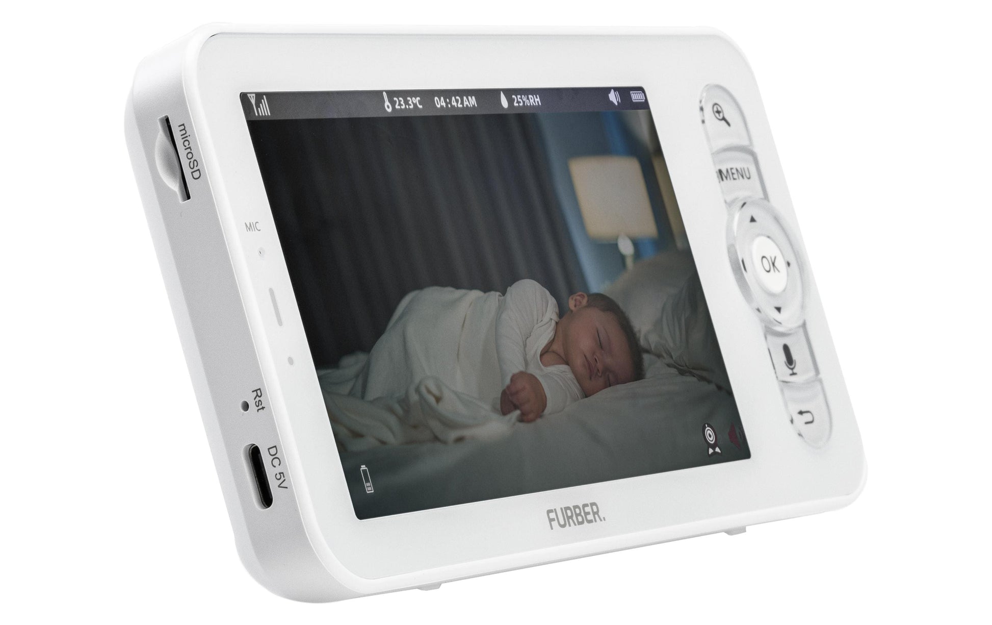 Furber Babyphone – Audio & Video, Display, Akkubetrieb/Netzbetrieb, Bluetooth, 200 m Reichweite