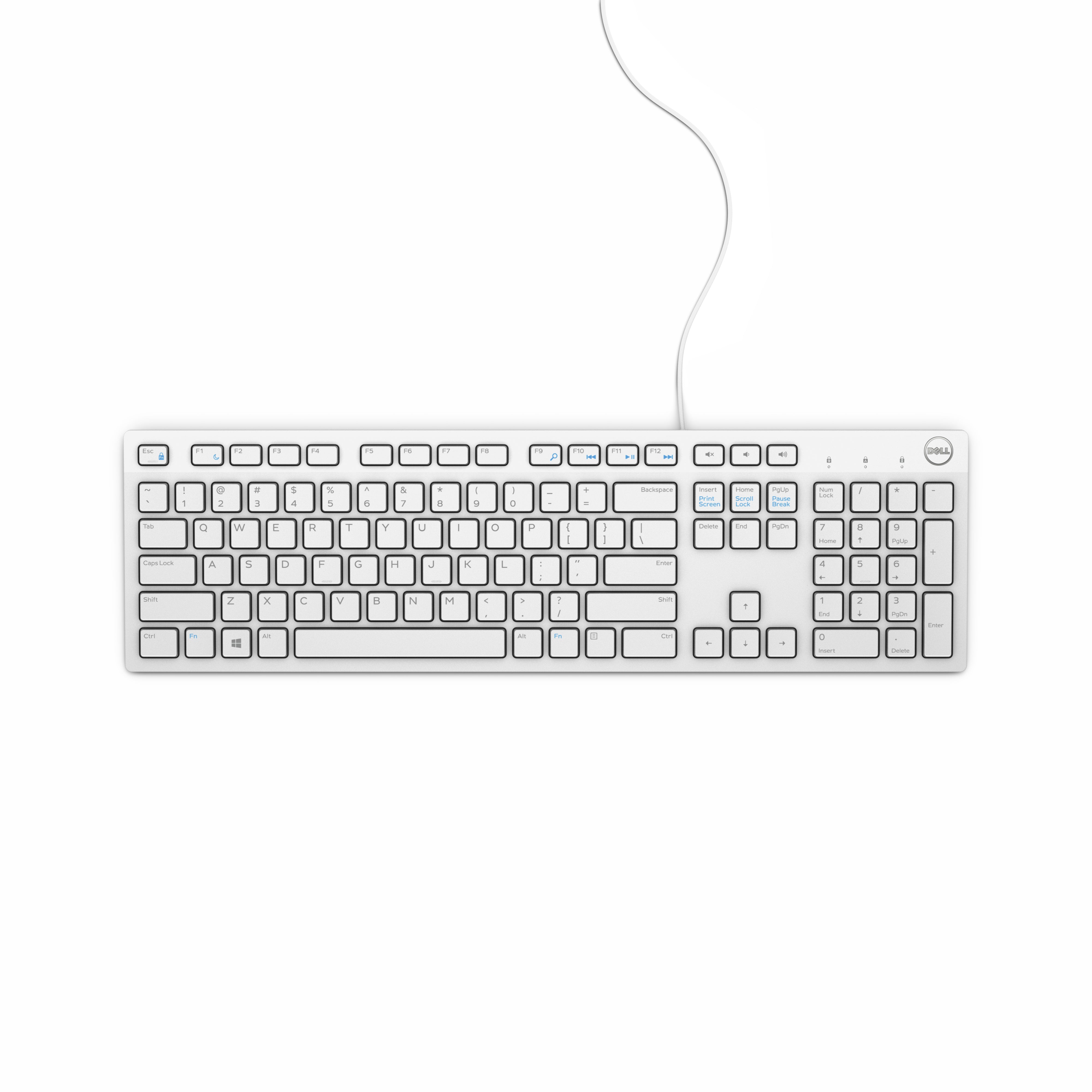 DELL KB216 – Tastatur – kabelgebunden – QWERTZ (DE) – Weiss