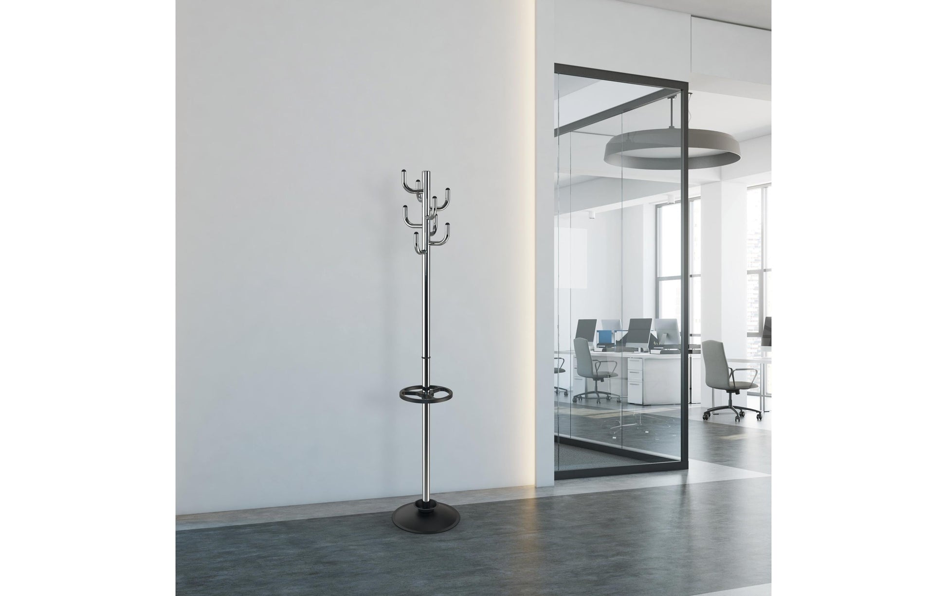 MAUL Garderobenständer – Stahl – Silber – 1'770 mm