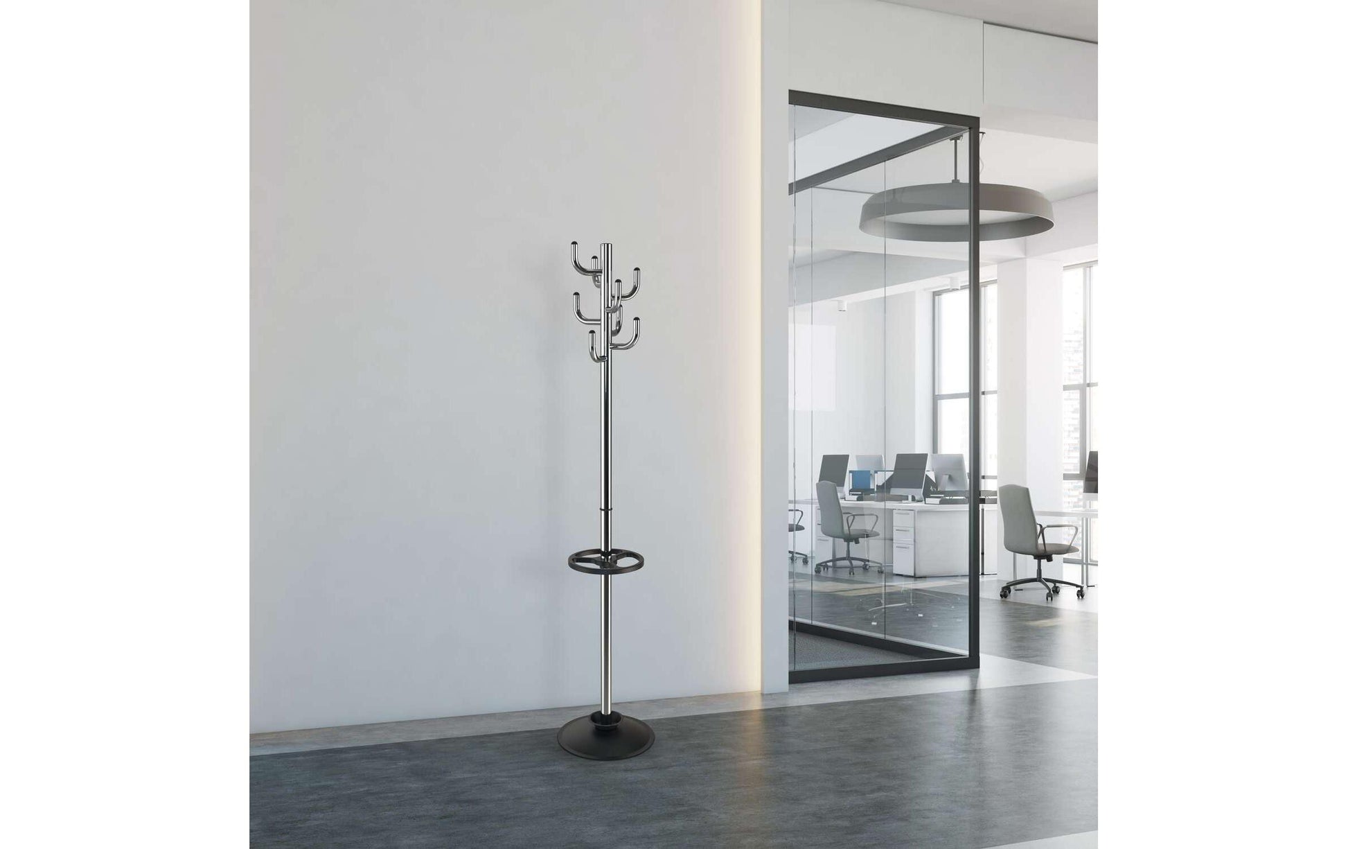 MAUL Garderobenständer – Stahl – Silber – 1'770 mm