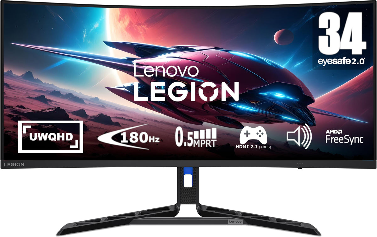 Lenovo R34w-30 – 34" Gebogen, 3440 × 1440 (UWQHD), VA, 180 Hz