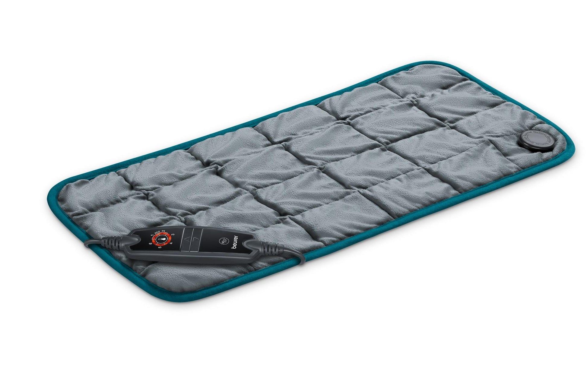 Beurer Heizkissen Cosy Weight Green Planet – 30 cm – 6 Stufen, Polyester, Grau