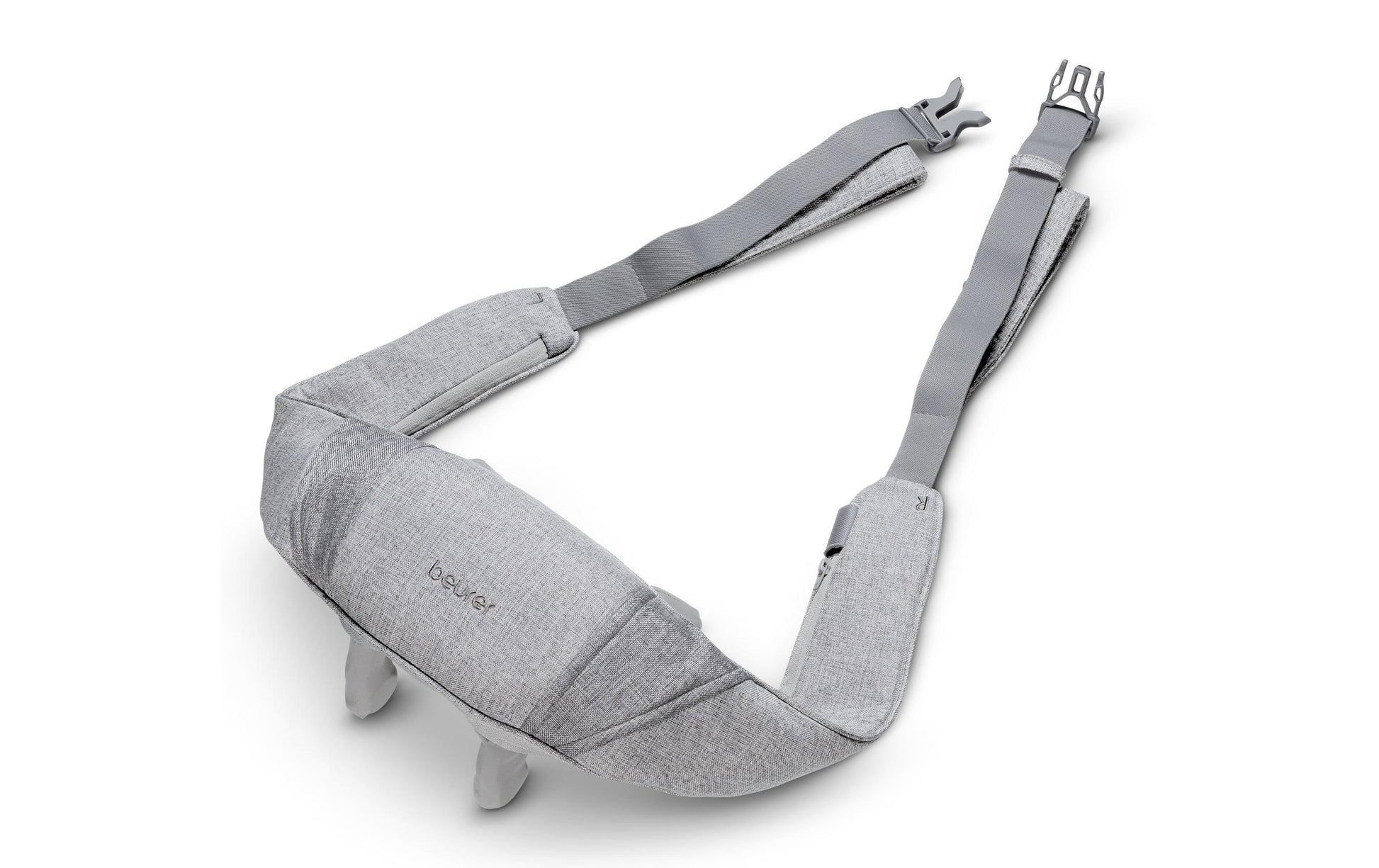 Beurer Nacken-Massagegerät – grau, 125 × 145 × 143 mm (B×H×T), 1159 g, Wärmefunktion, Knetmassage