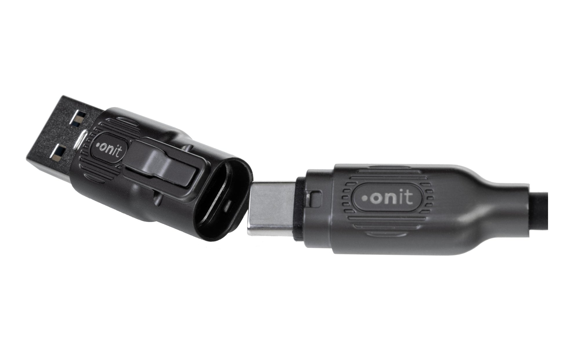 ONIT USB-Kabel, USB-A/USB-C zu USB-C/Lightning/Micro-USB, 2,6 m, Lade-/Datenkabel