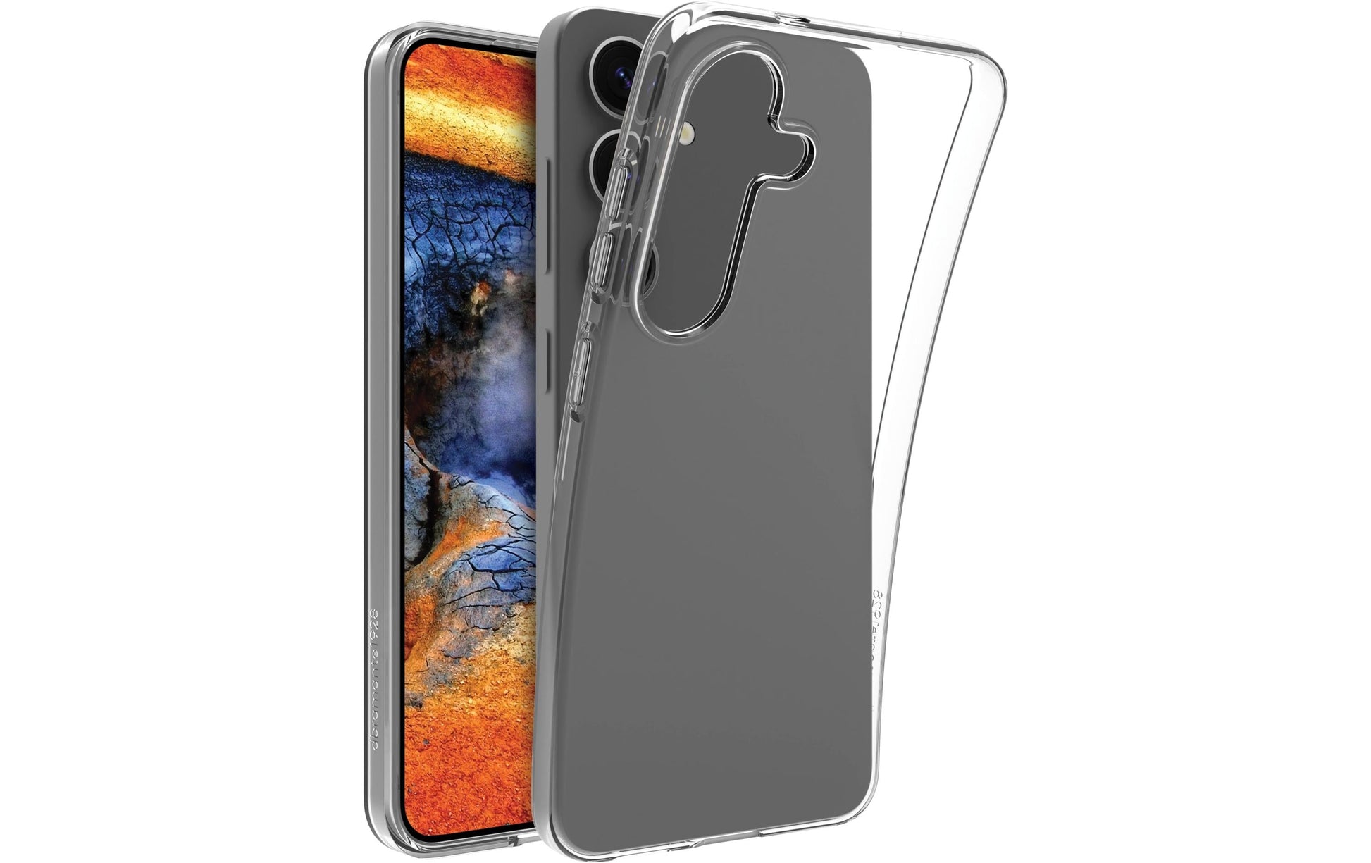 dbramante1928 Backcover – für Samsung Galaxy S25, Recycling-Kunststoff, transparent, bis 1,2 m sturzsicher