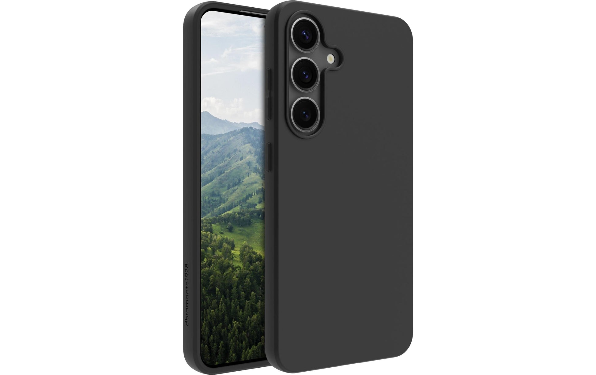 dbramante1928 Greenland Backcover – für Samsung Galaxy S25, Schwarz, bis 1,2 m sturzsicher