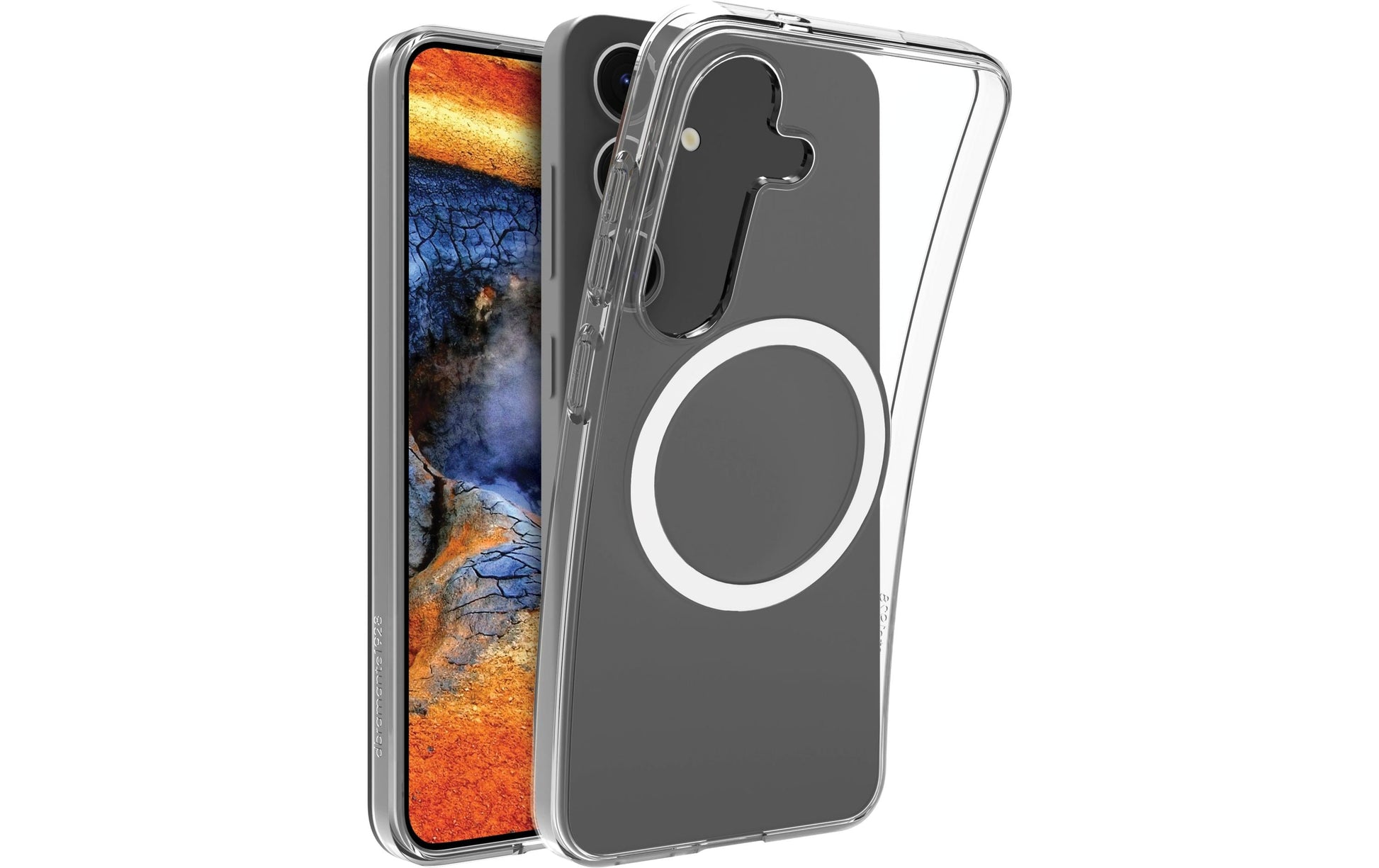 dbramante1928 Greenland Pro Qi2 Backcover – für Samsung Galaxy S25, Transparent, bis 1,2 m sturzsicher