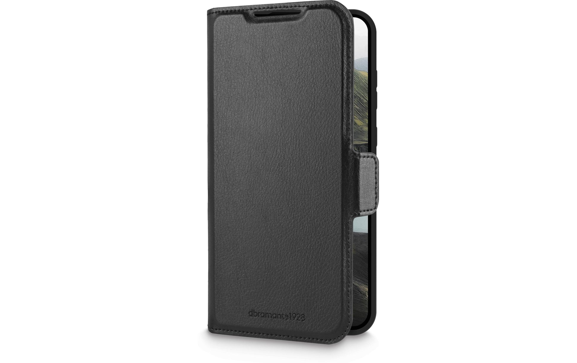 dbramante1928 Oslo Pro Folio – für Samsung Galaxy S25, mit Ständer, 3 Kartenfächer, PU, Schwarz