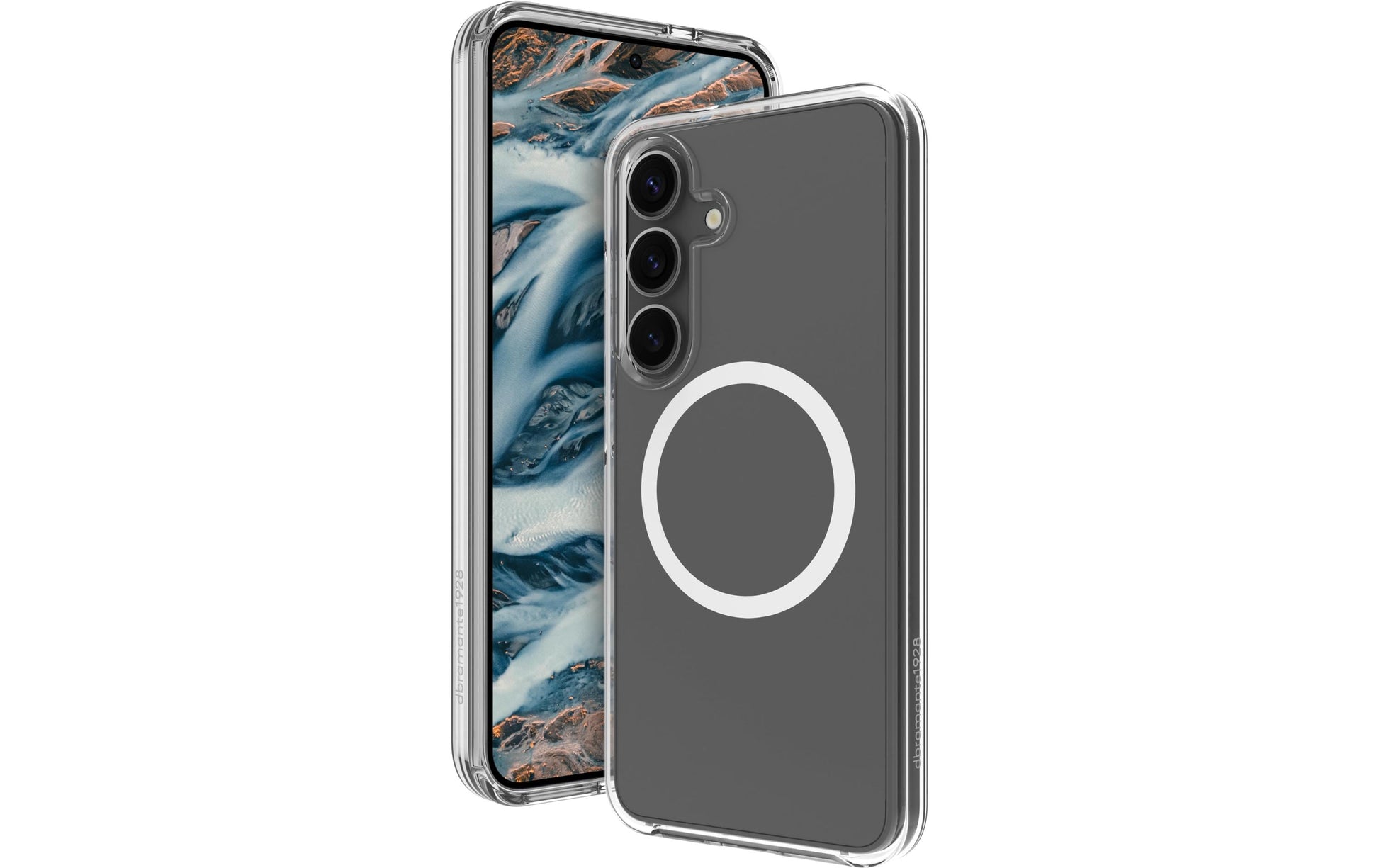 dbramante1928 Iceland Pro Qi2 Backcover – für Samsung Galaxy S25+, Transparent, bis 3 m Sturzsicher