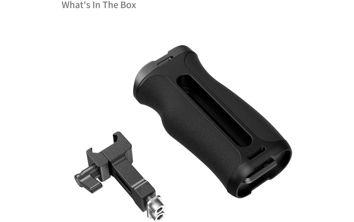 SmallRig 4840 Mini NATO Seitenhandgriff – Aluminium/Silikon, 68 × 105,5 × 53,8 mm – Schwarz