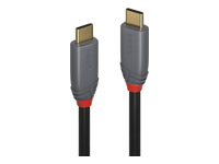 Lindy USB-C auf USB-C Kabel – USB 3.2 Gen 2 (10 Gbit/s) – 5 m – PD 100 W – PVC-Mantel – Schwarz