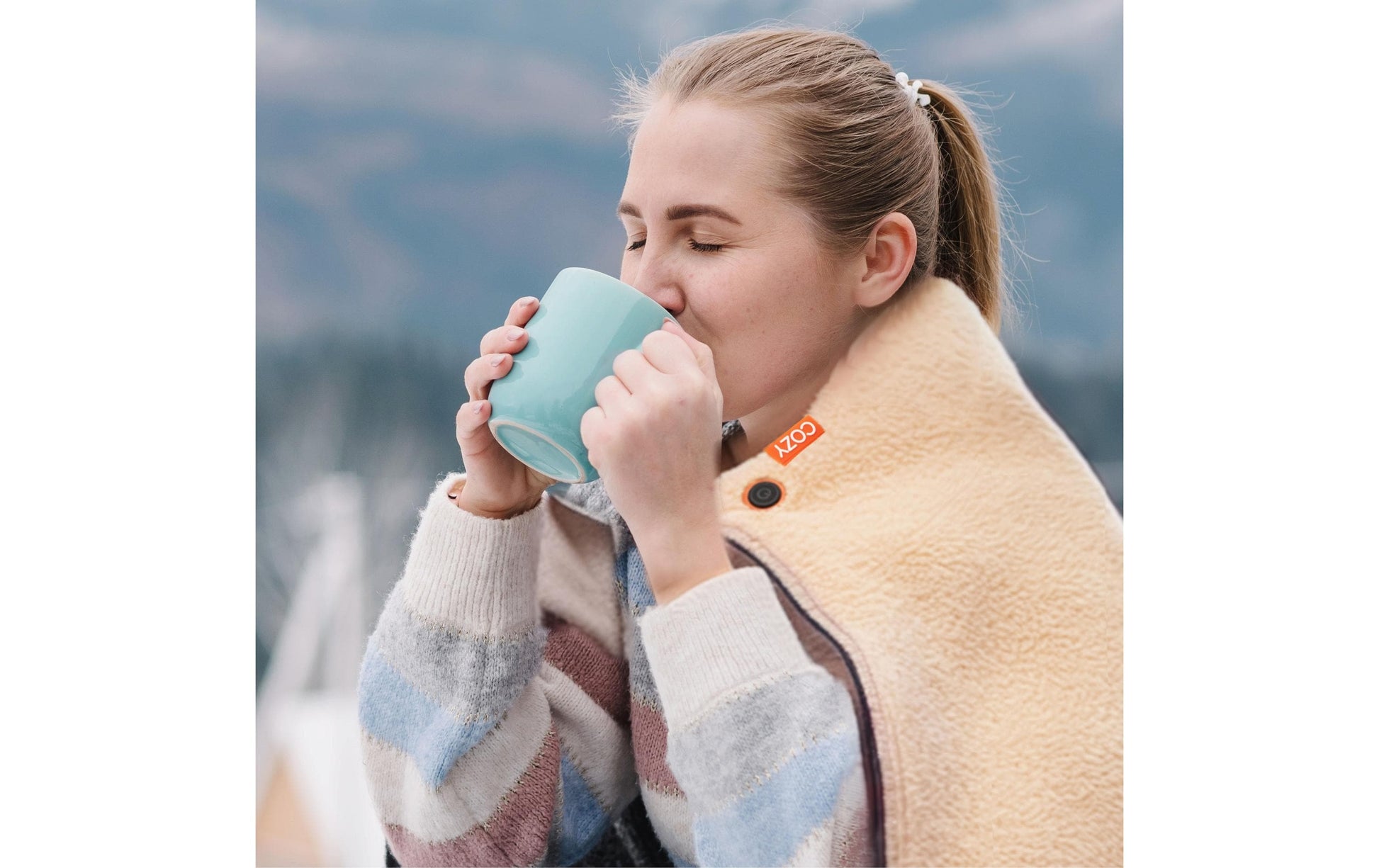 Bodi-tek Cozy Jorv Wohndecke – Polyester, Baumwolle – 50 × 120 cm