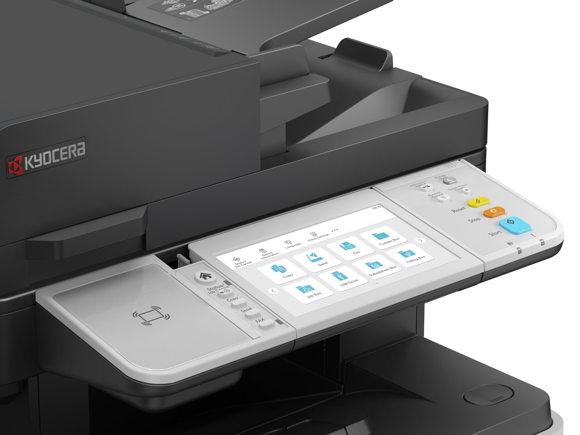 Kyocera MA6000ifx – S/W Laser-MFP A4, 4-in-1 – USB – Duplex, Duplex-ADF – 60 ppm S/W