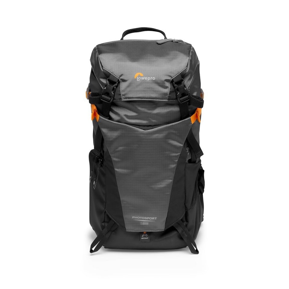 Lowepro PhotoSport BP 15L AW III Kamerarucksack – 15 l, Regenschutz – für Systemkameras und mehr – Grau
