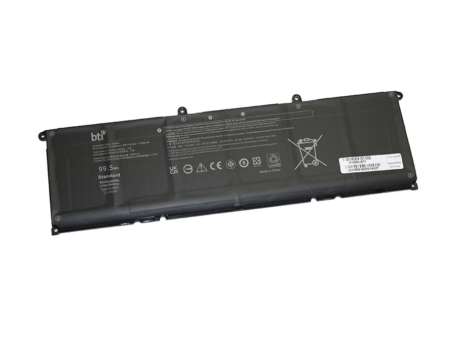 BTI Notebook-Akku – für Dell Precision 5680, 5690 – 100 Wh, 11,55 V (6 Zellen) – Schwarz