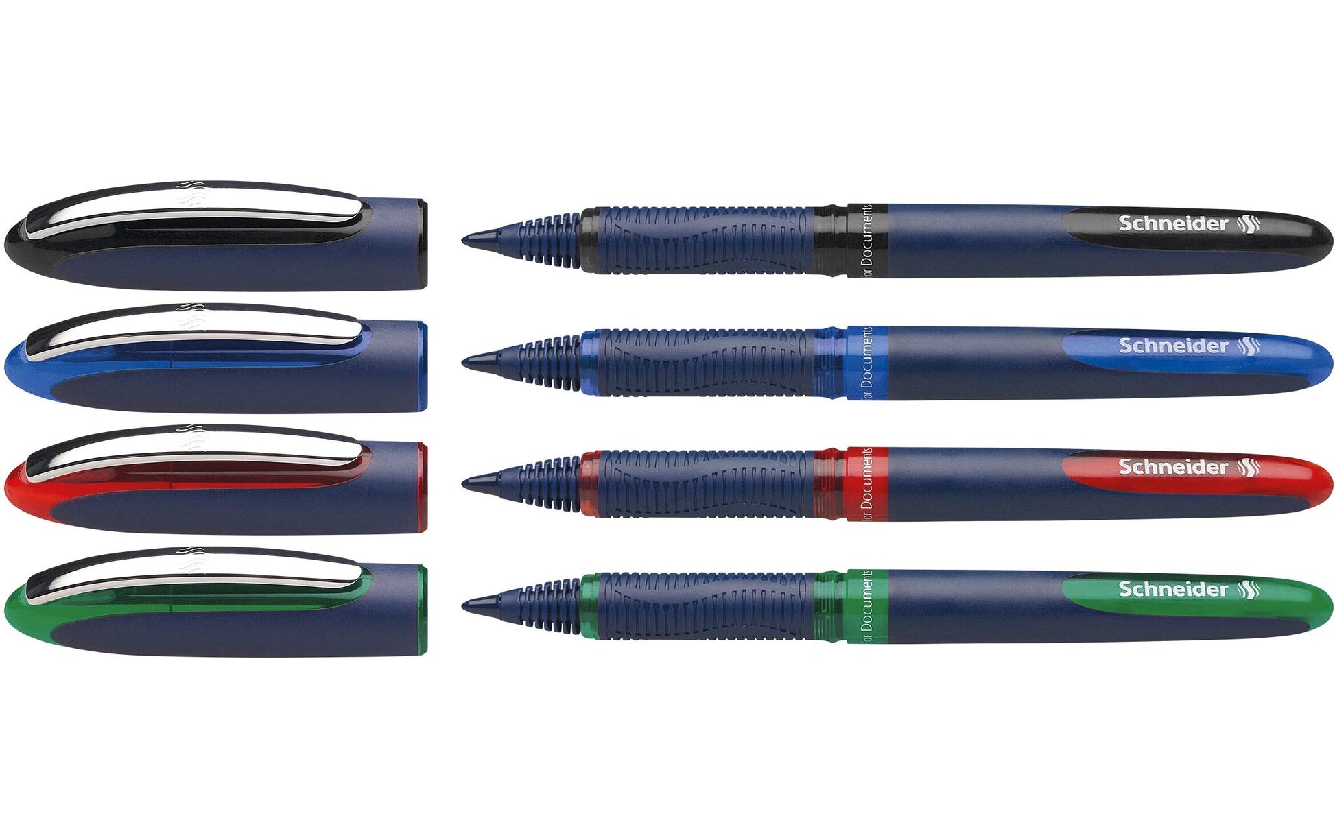 Schneider Schreibgeräte Schneider One Business – Tintenroller, 0,6 mm, sortiert, wasserfest, Kunststoff – 4 Stk.