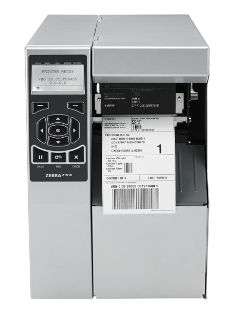 Zebra ZT510 – Etikettendrucker, Thermotransfer, für Etiketten bis 104 mm, USB, LAN, 300 dpi