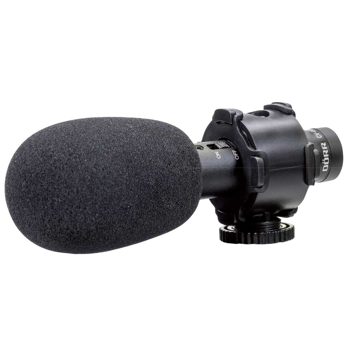 Dörr CV-04 Stereo – Lavalier-/Ansteckmikrofon, Niere, Stereo, für DSLR, DSLM und Camcorder, Schwarz