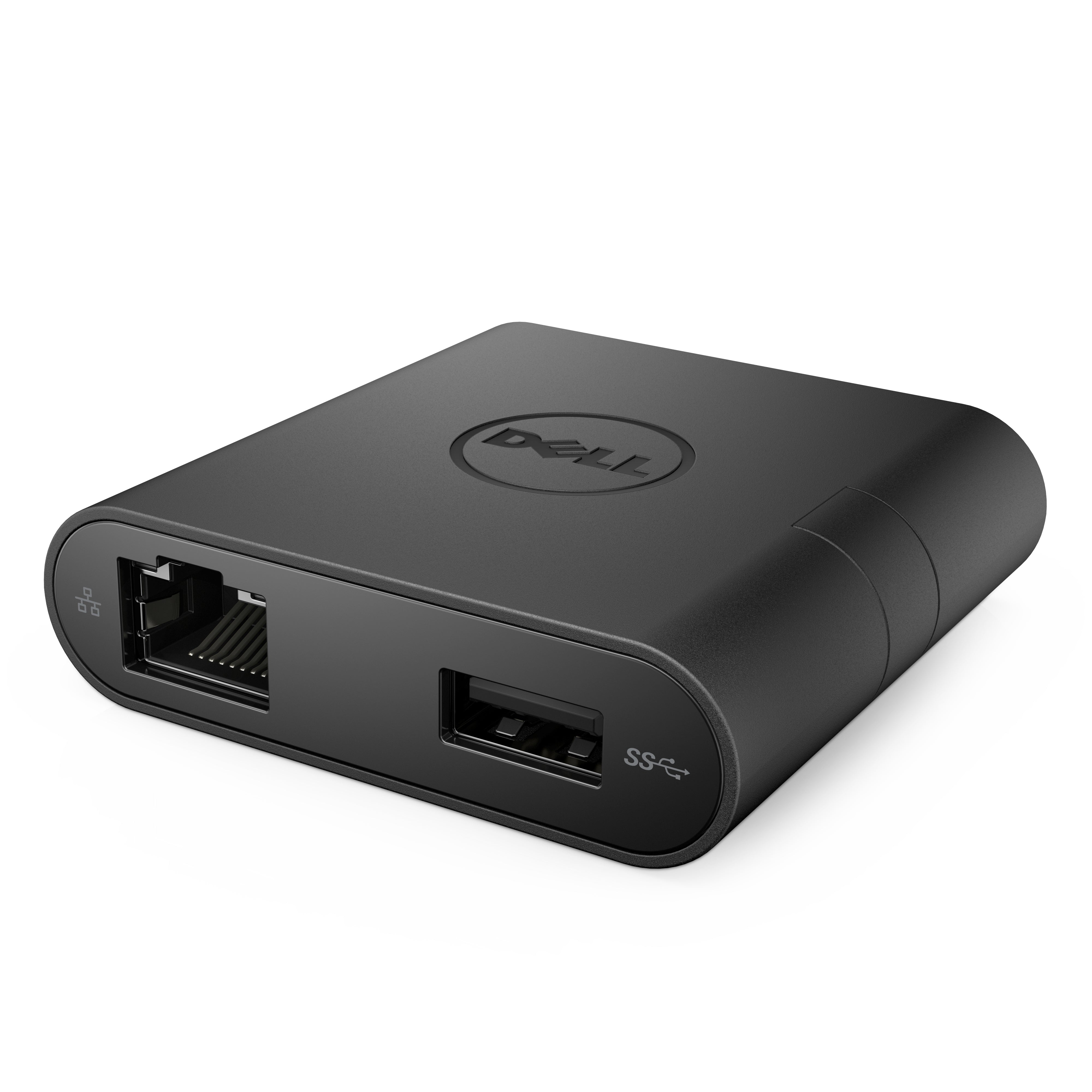 DELL Multiport-Adapter – USB-C, HDMI, VGA, 1× USB-A, GbE, für Dell-Laptops, für Windows