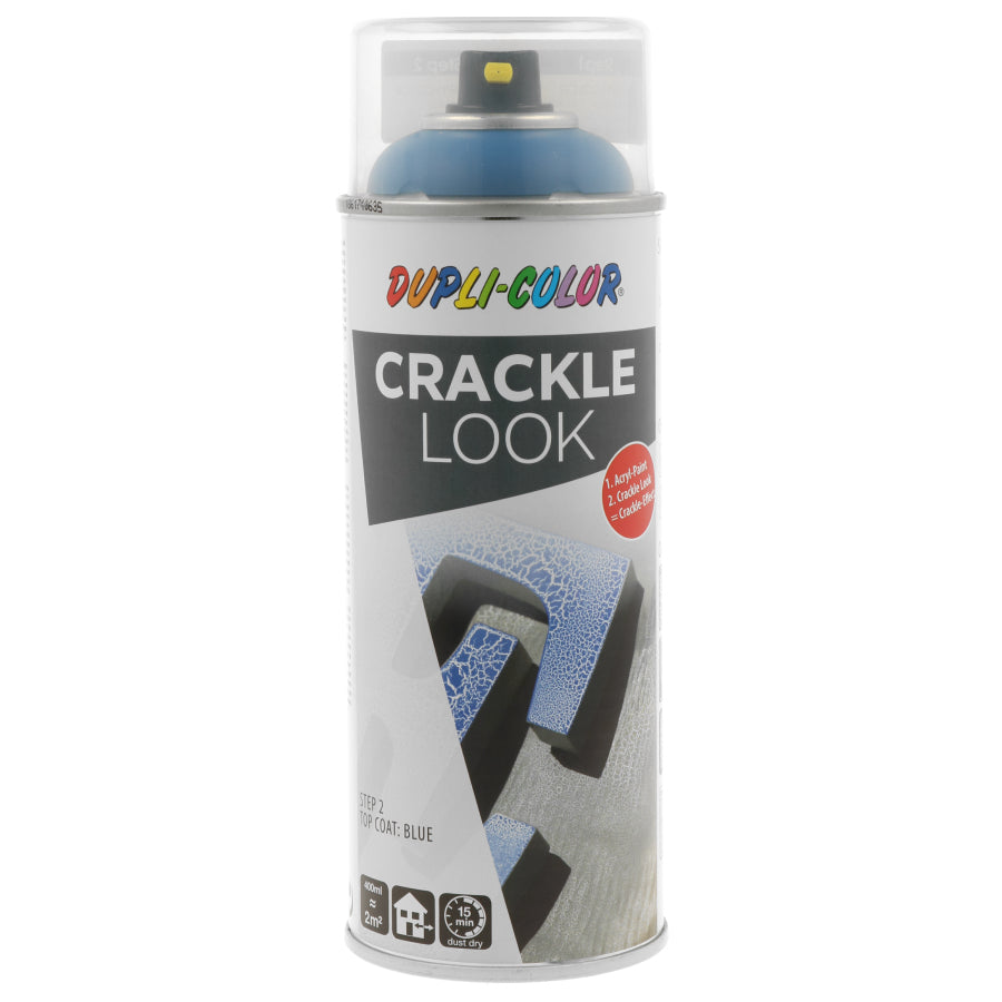 Dupli-Color Crackle Look Farbspray – Blau, matt – 400 ml – für Innen und Aussen
