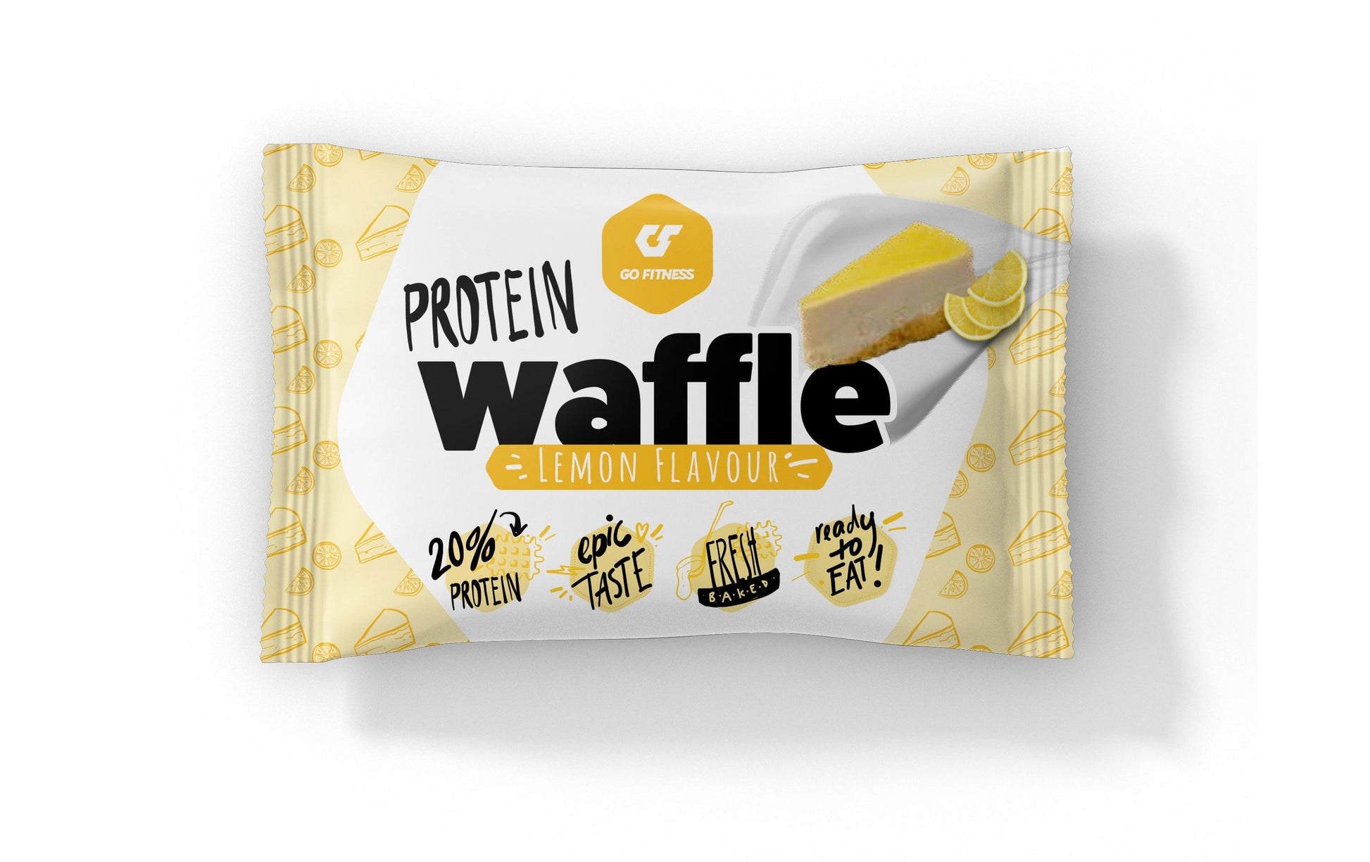Go Fitness Protein-Waffel – Zitrone, weisse Schokolade – 12 × 50 g