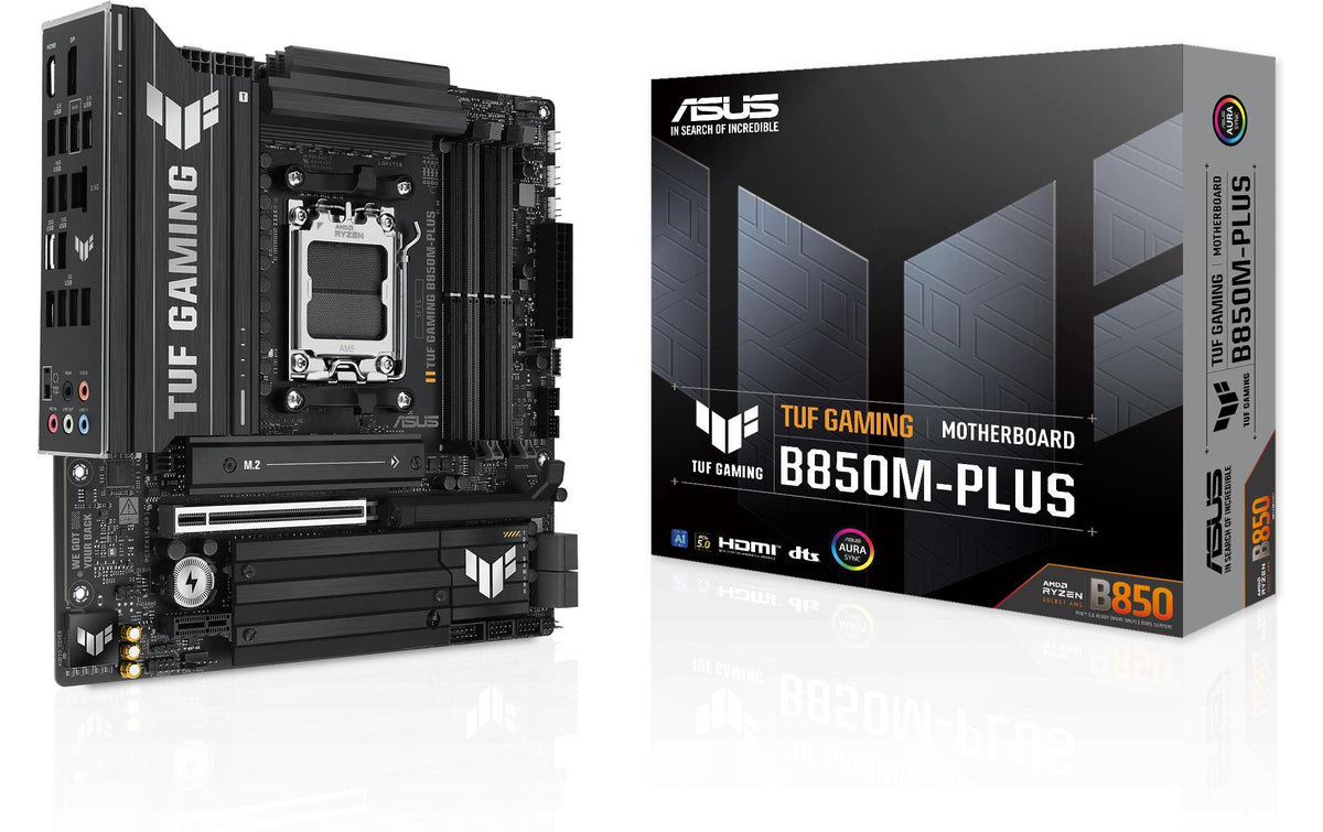 ASUS TUF GAMING B850M-PLUS – Mainboard – Sockel AM5, AMD B850, mATX, DDR5