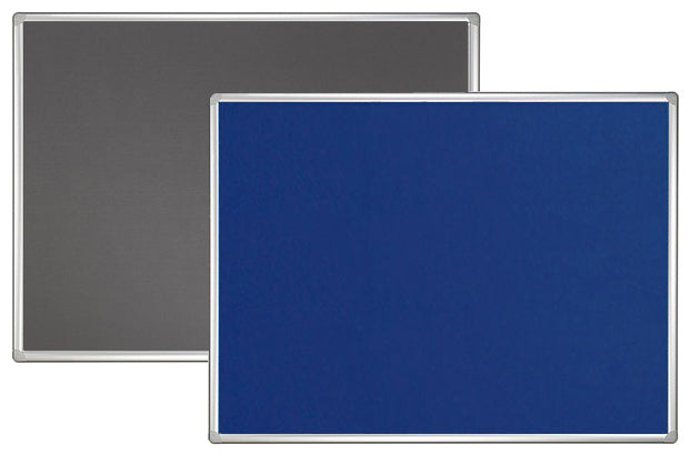 Franken Filztafel Pro – Filz – 90 × 60 cm – Blau, Alurahmen