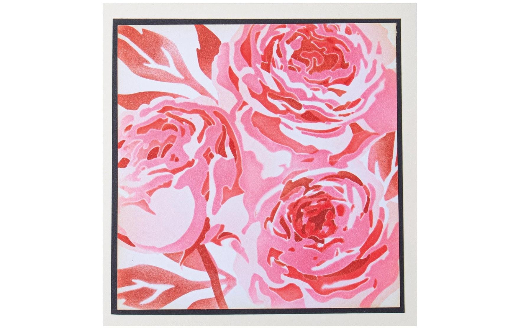 Sizzix Schablone – Pfingstrose – 150 × 150 mm