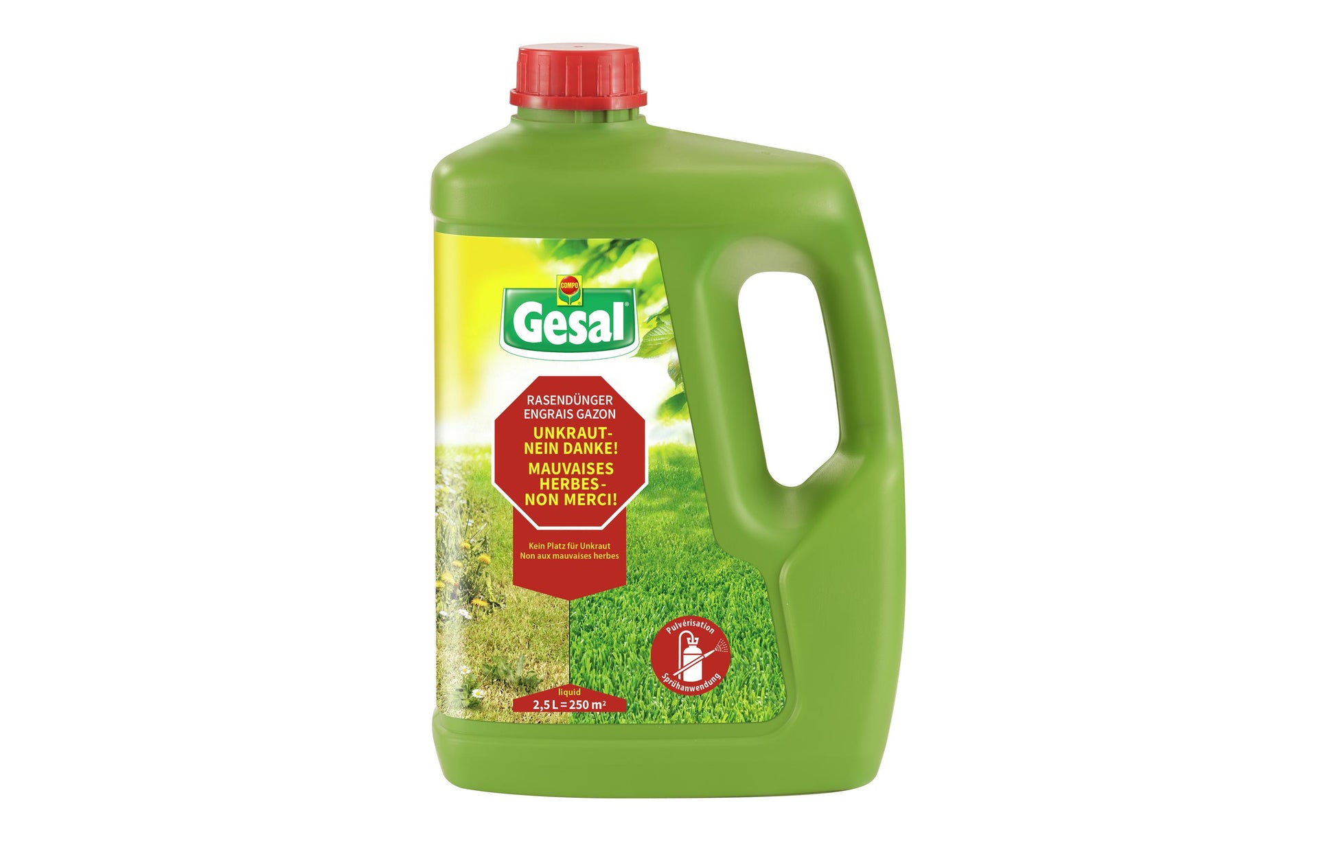Gesal Einzelnährstoffdünger Flüssig, 2,5 l, Organischer Dünger, Bio – für Rasen – 1 Flasche
