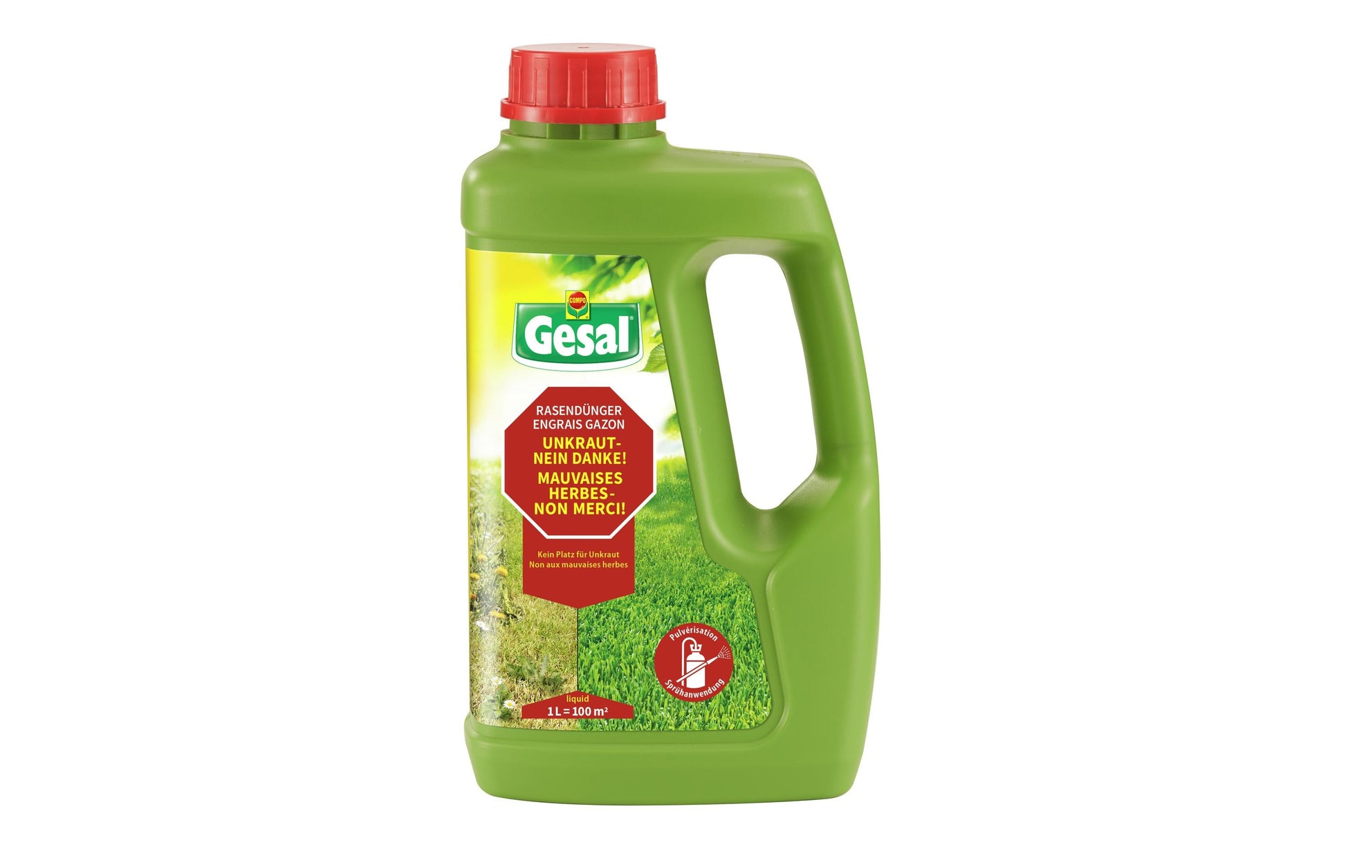 Gesal Mehrnährstoffdünger Flüssig (Konzentrat), 1 l, Bio – für Rasen – 1 Stück