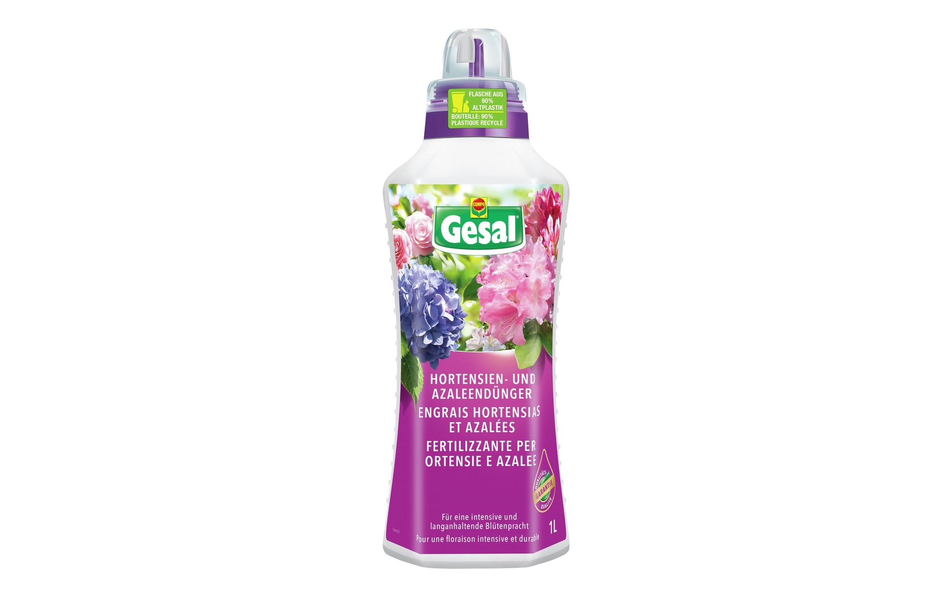 Gesal Mikronährstoff-Dünger, 1 l, Flüssig, Bio – für Hortensien – 1 Flasche