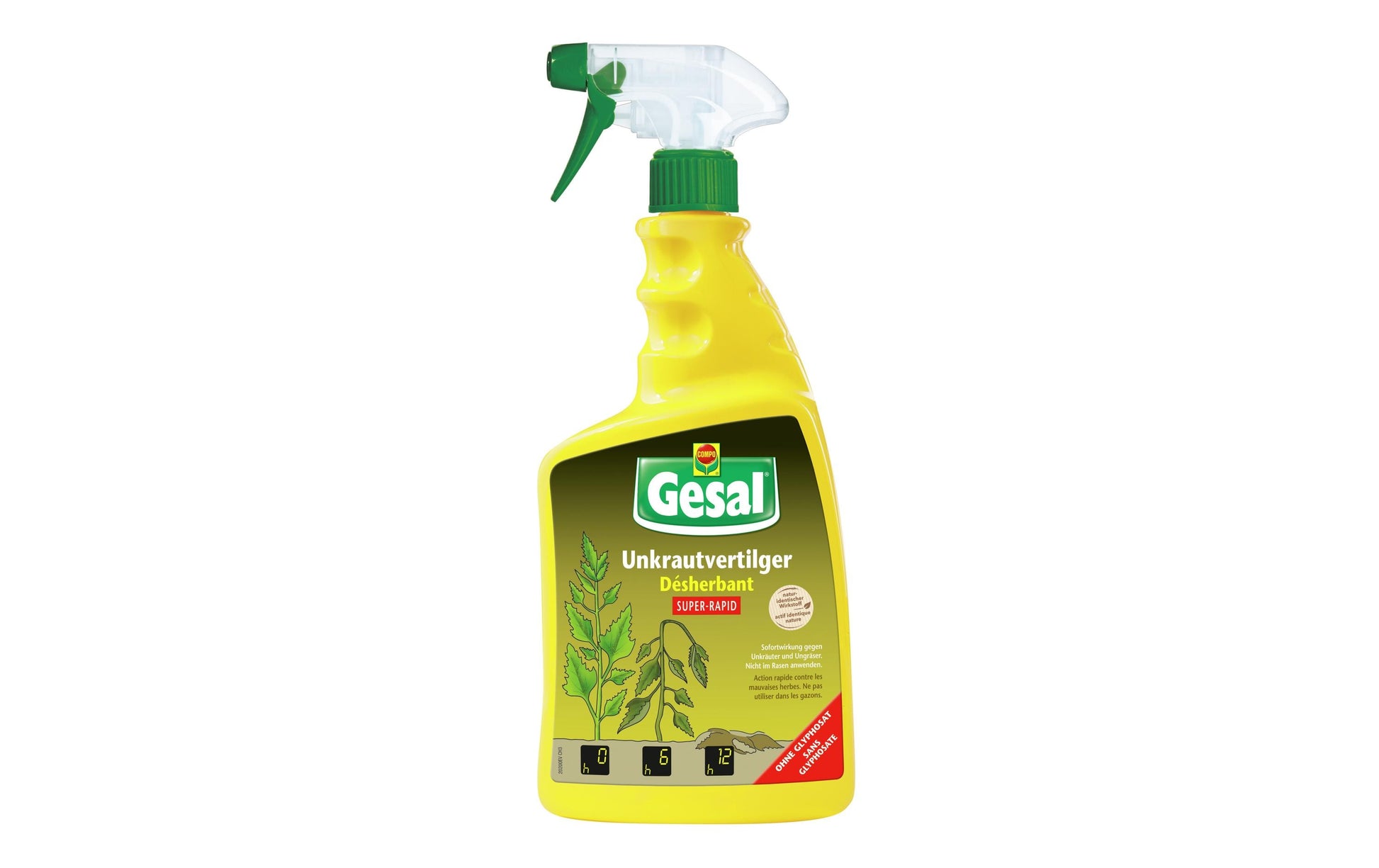 Gesal Unkrautvernichter – 1000 ml – gelb – Spraydose – für Unkraut