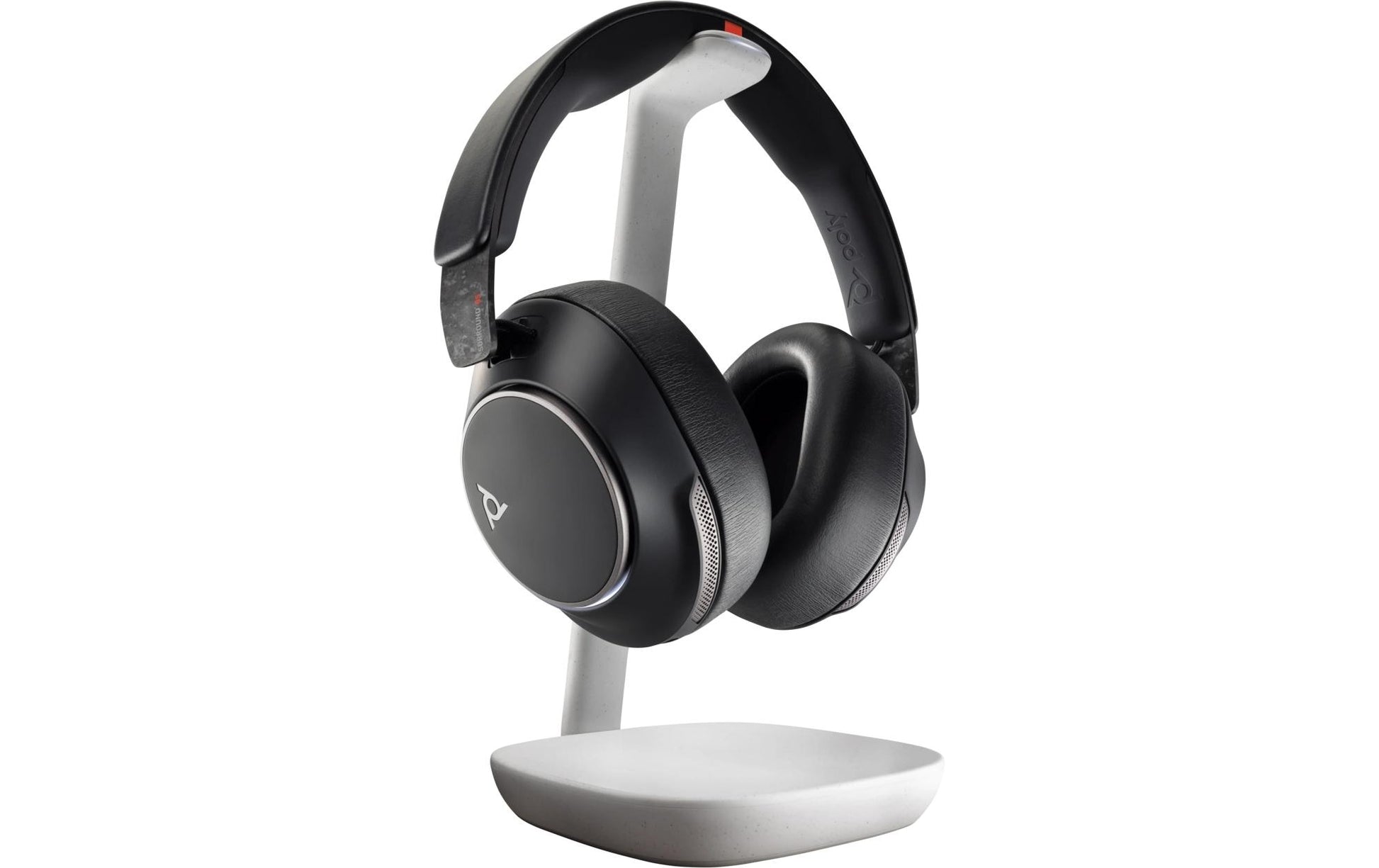 Poly Voyager 85 UC Office-Headset – Over-Ear, Stereo, BT, UC-optimiert, mit Ladestation, Schwarz, BT 5.3