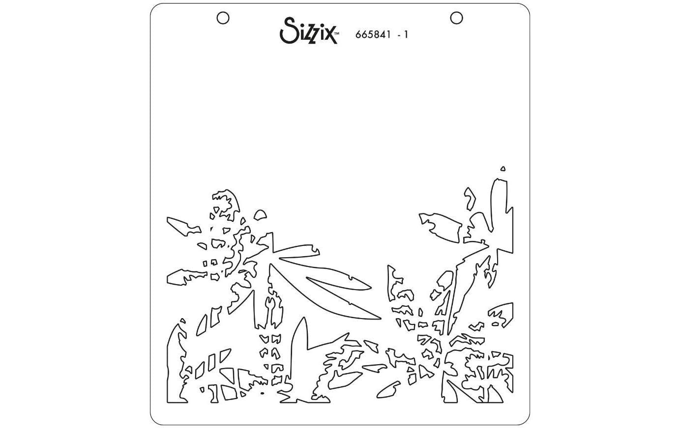 Sizzix Schablone – Wildblumen – 150 × 150 mm